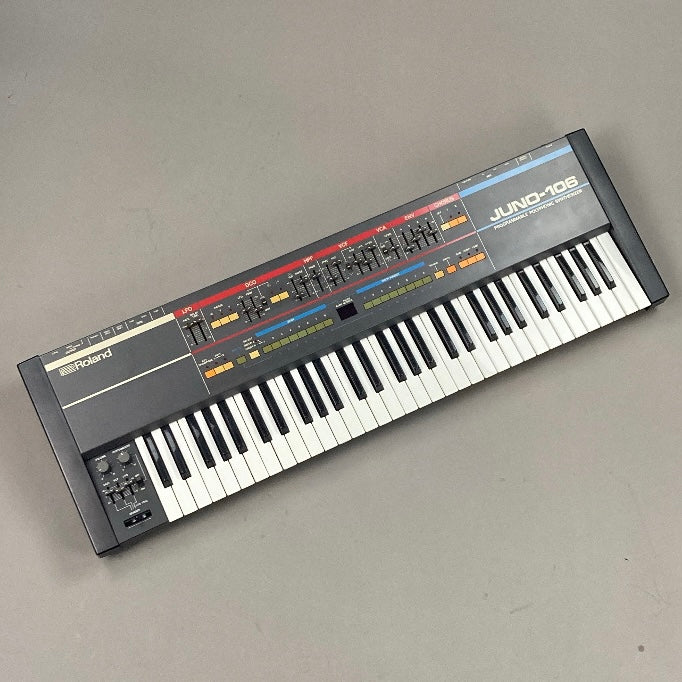 c1980s Roland Juno 106 Analog Polyphonic Synthesizer (Japan, OHSC)