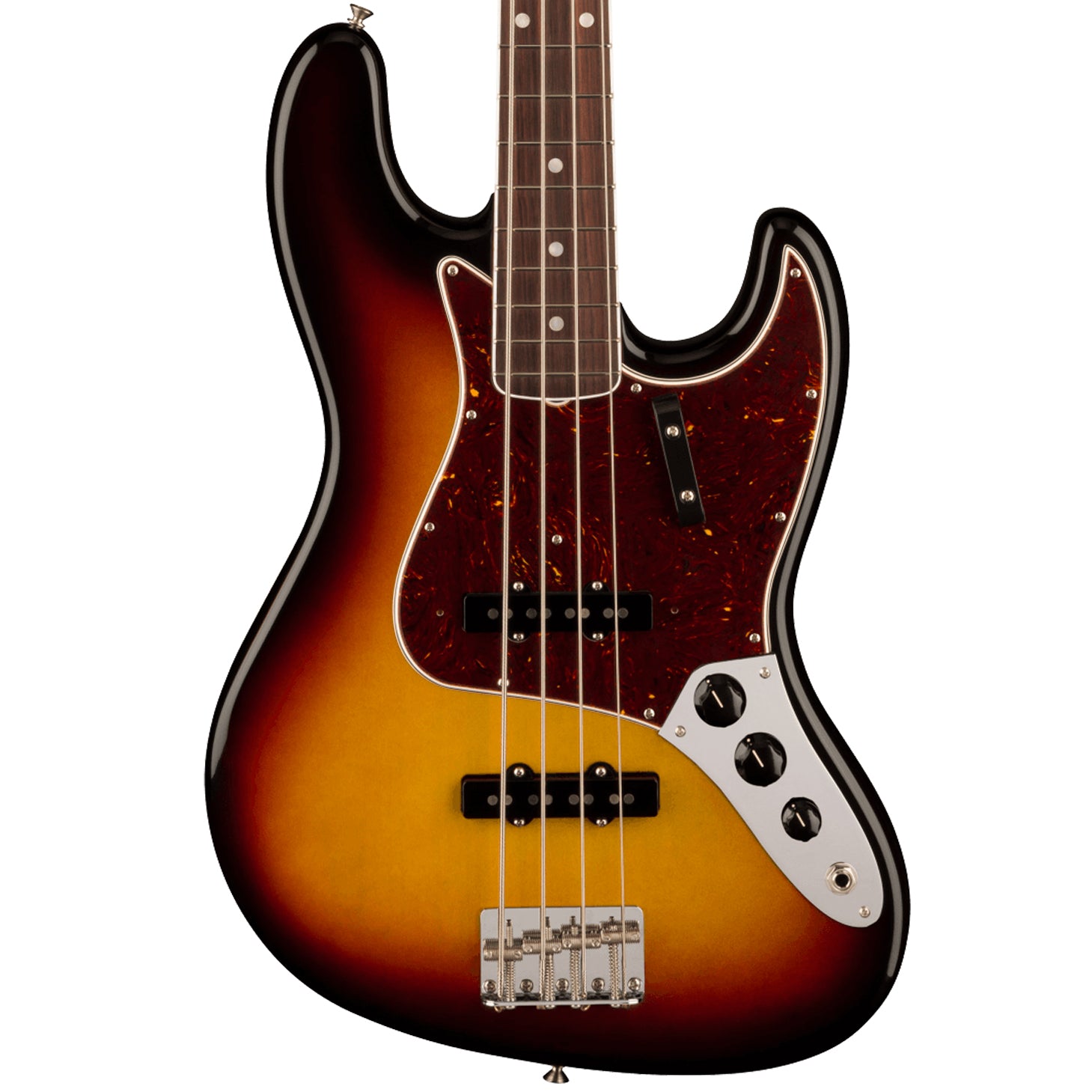 American Vintage II 1966 Jazz Bass (Rosewood Fingerboard, 3-Color Sunburst)