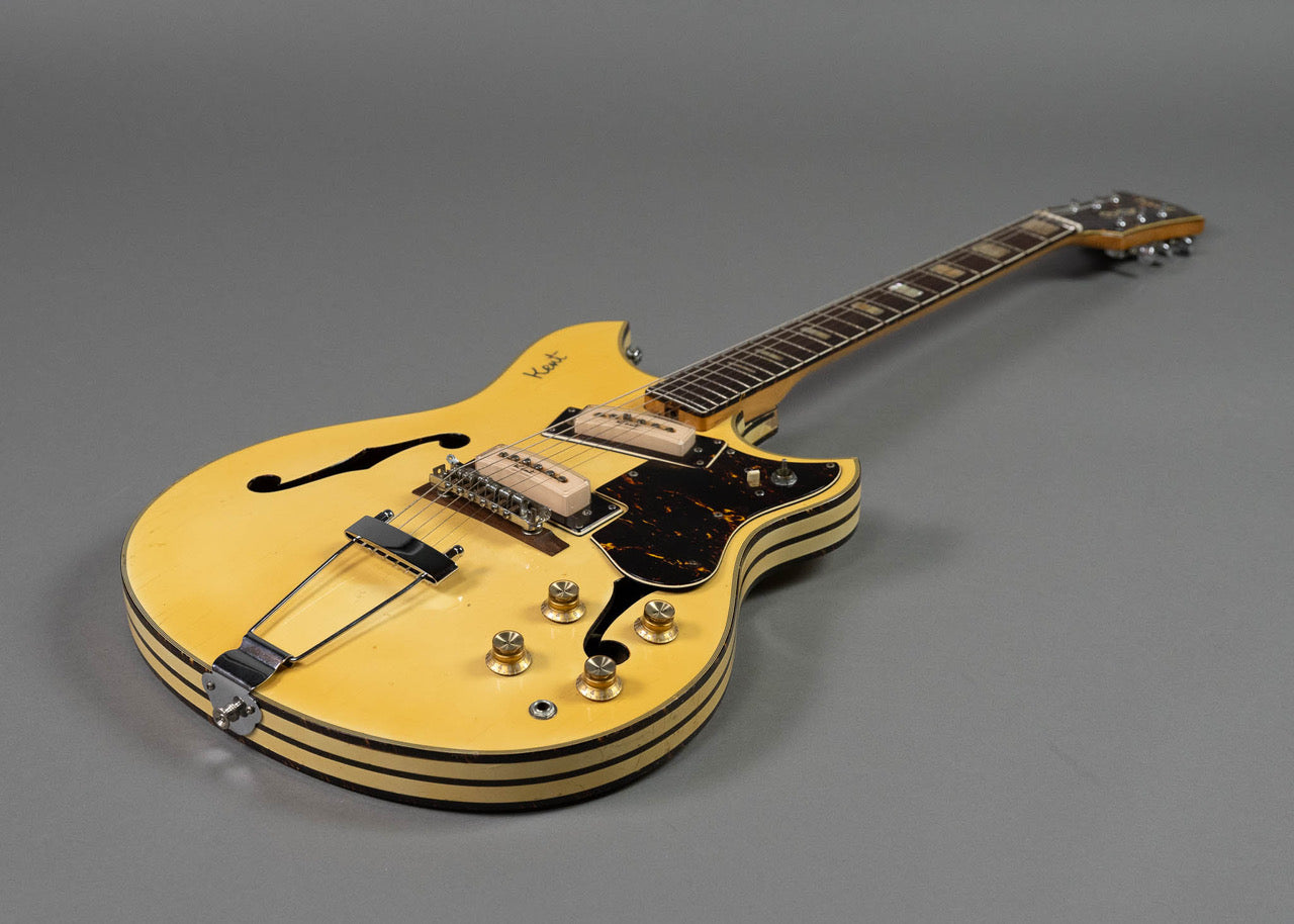 c1960s Kent 820 Semi Hollowbody (Japan, Blonde, HSC)