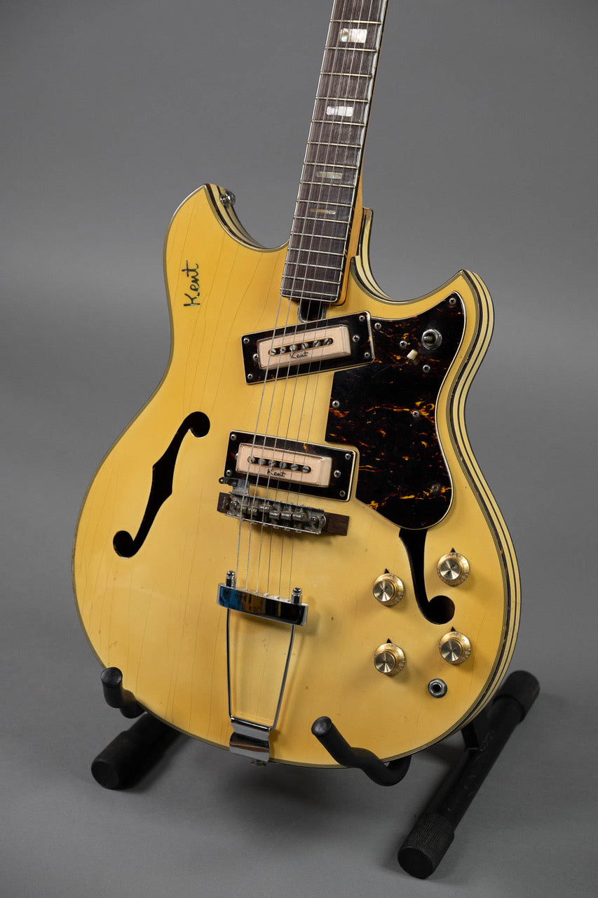 c1960s Kent 820 Semi Hollowbody (Japan, Blonde, HSC)