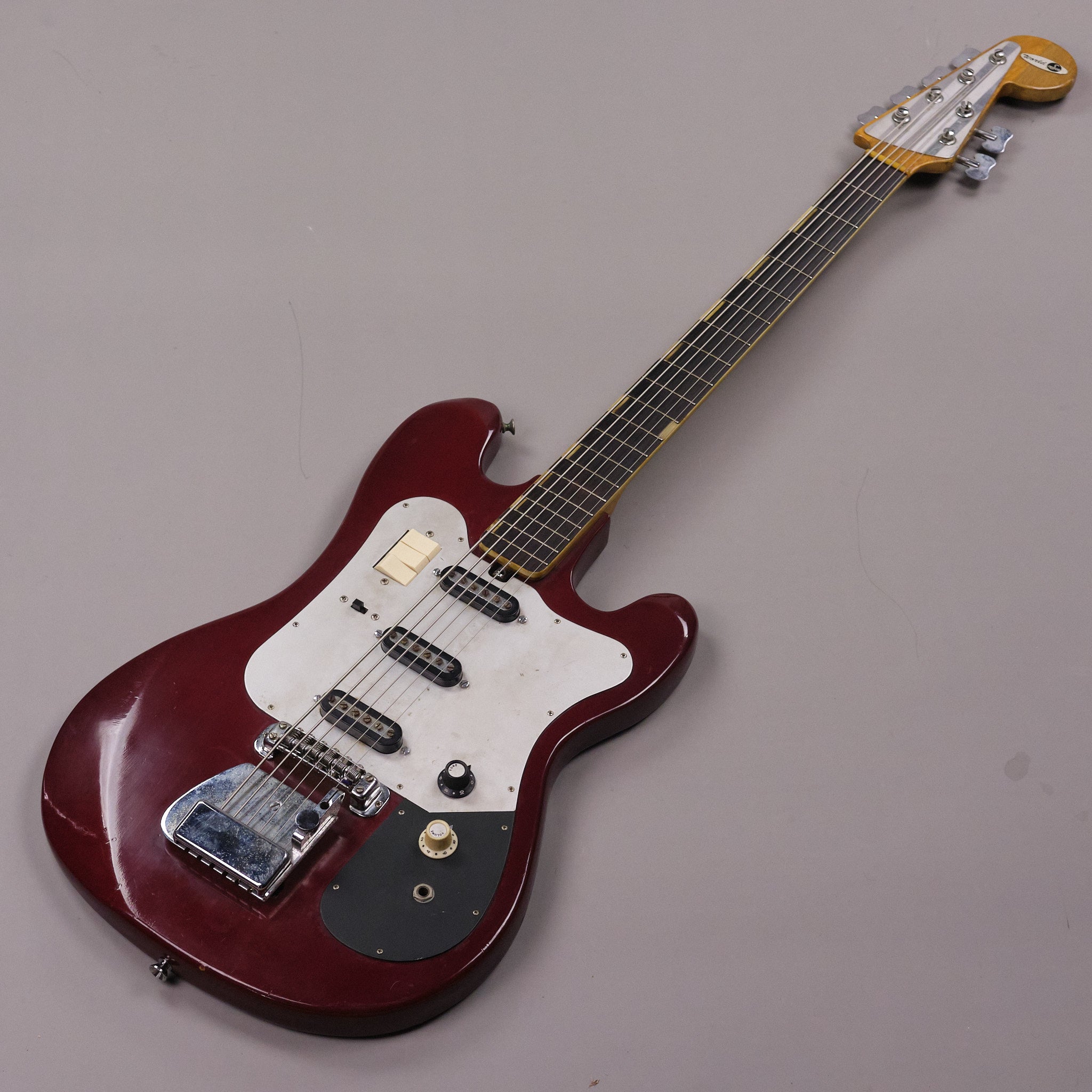 c1960s Teisco YB-6 Bass VI (Japan, Red)