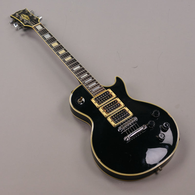 1977 Greco EG-600 Les Paul Frampton (Japan. Black, HSC)