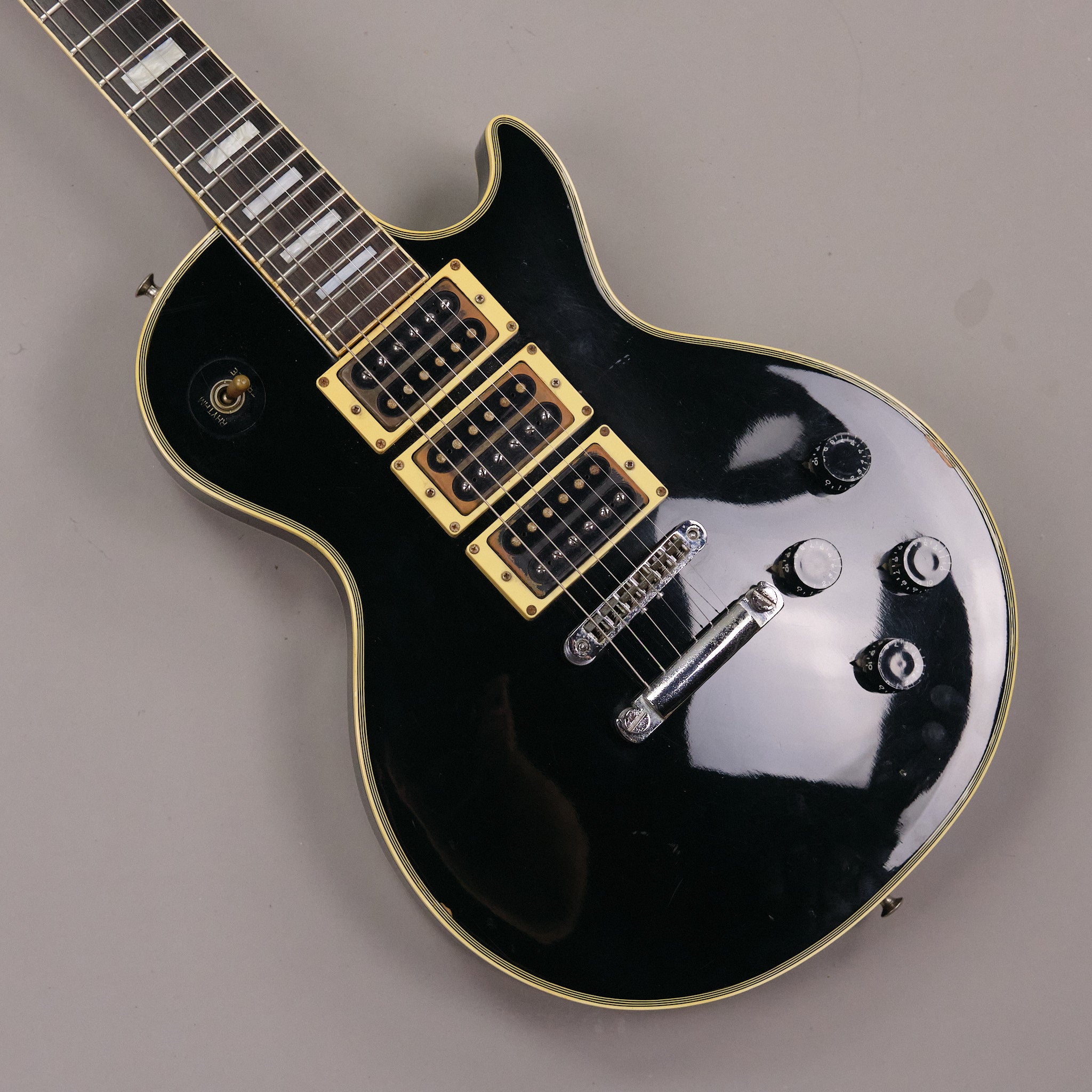 1977 Greco EG-600 Les Paul Frampton (Japan. Black, HSC)