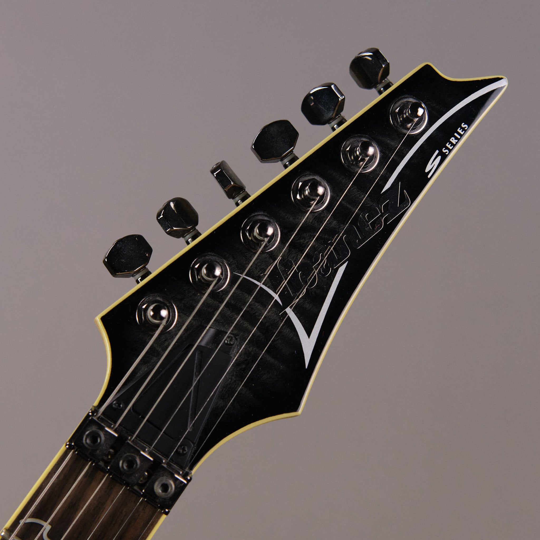 2012 Ibanez S570DXQM S Series (Indonesia, Transparent Grey Burst)