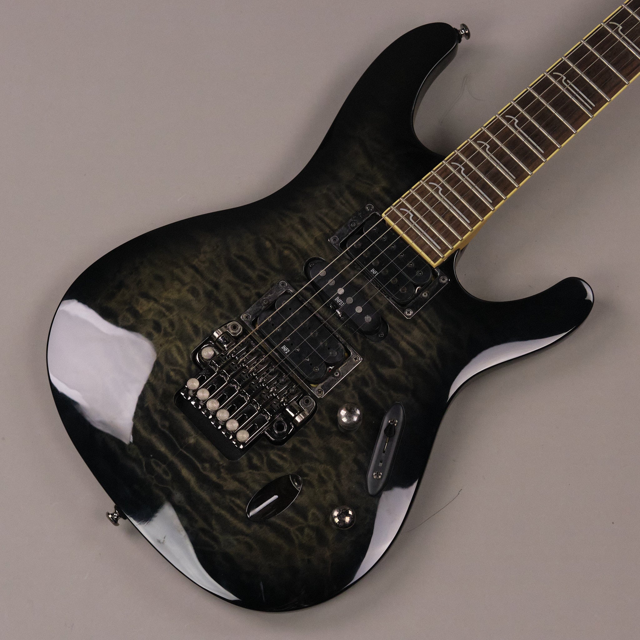 2012 Ibanez S570DXQM S Series (Indonesia, Transparent Grey Burst)