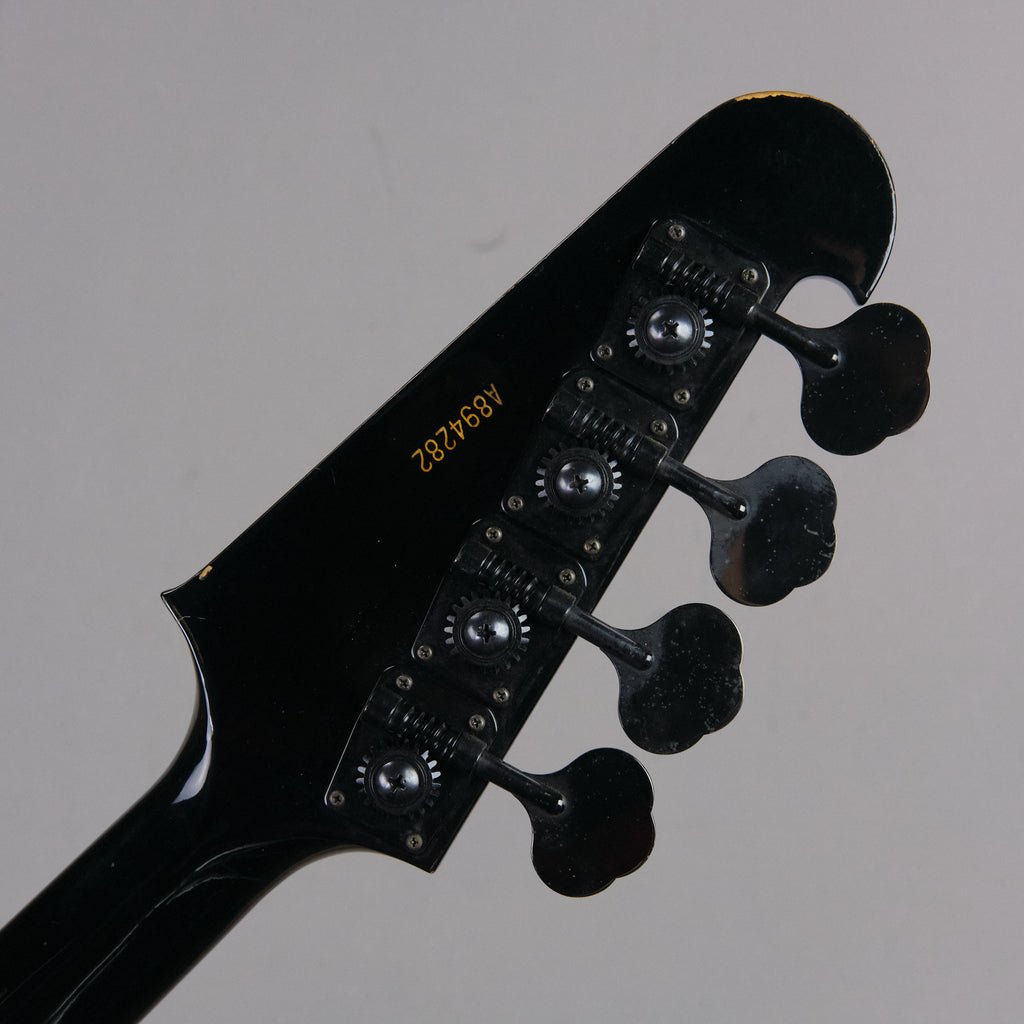1989 Greco Thunderbird Bass Fretless Conversion (Japan, Black)*