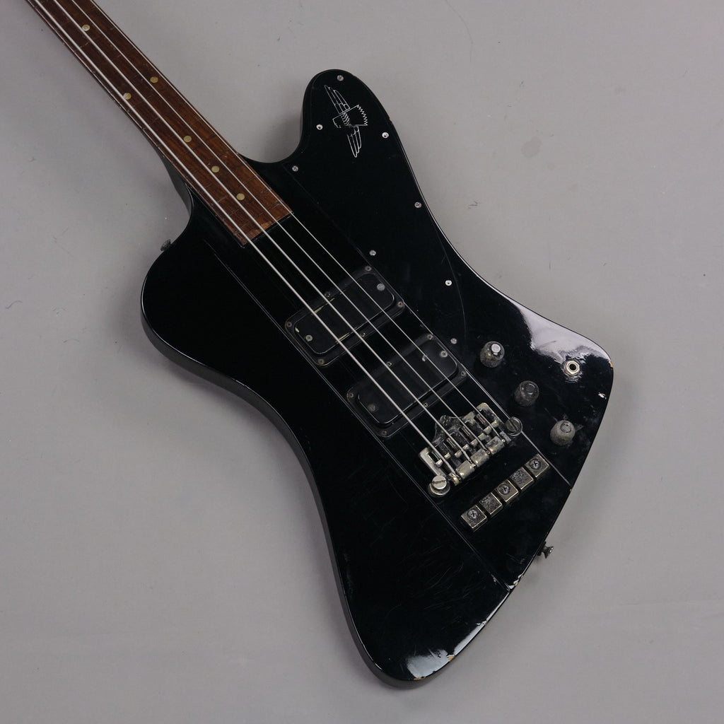 1989 Greco Thunderbird Bass Fretless Conversion (Japan, Black)*