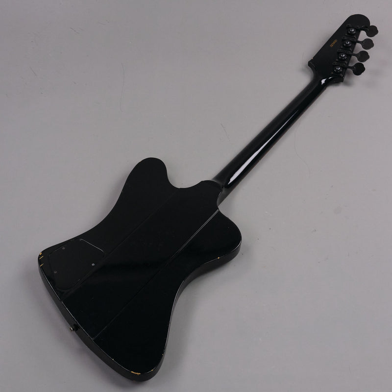 1989 Greco Thunderbird Bass Fretless Conversion (Japan, Black)