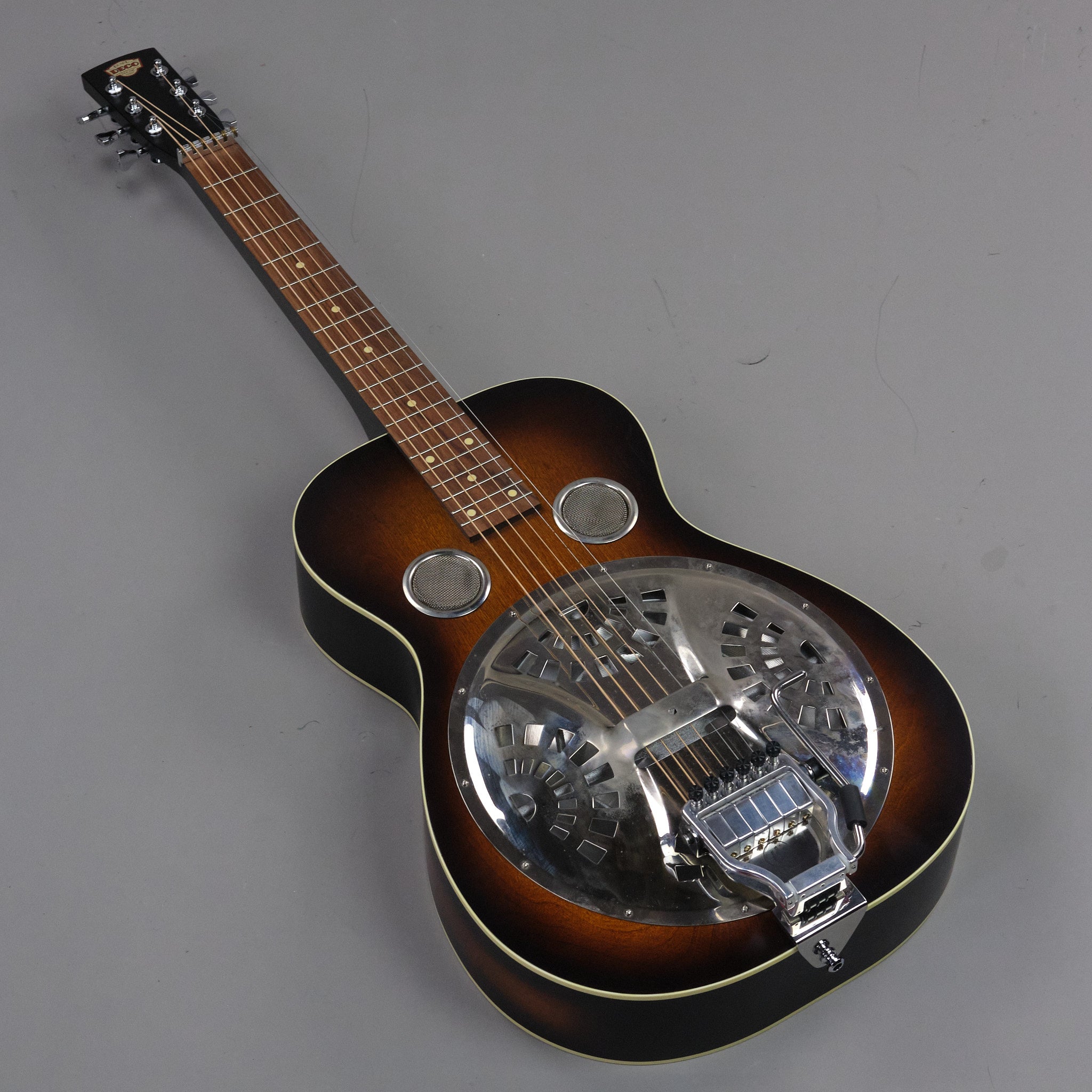 c2020s Beard DecoPhonic Model 37 Squareneck Resonator (USA, Sunburst, OHSC)