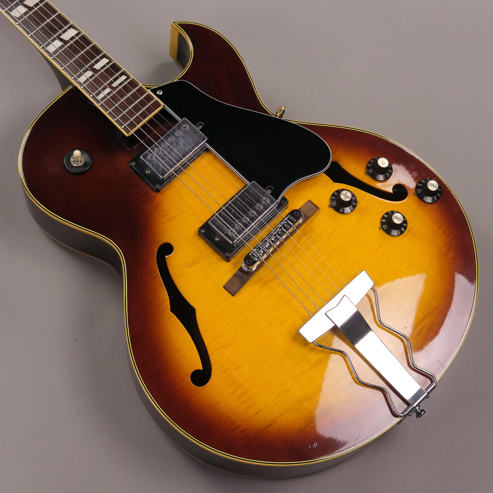 【状態良好】Greco s-50 フルアコ ES-175コピーモデル　グネコロゴ Greco S-50 グネコロゴの ES-175タイプの美品フルアコ少し難アリ