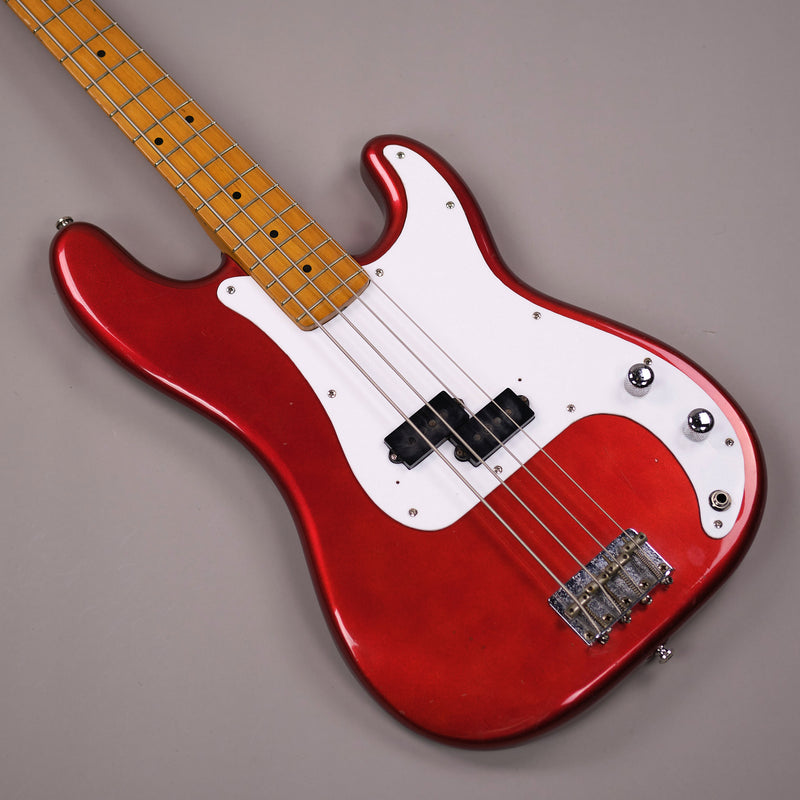 1983 Fender JV P Bass (Japan, Candy Apple Red)