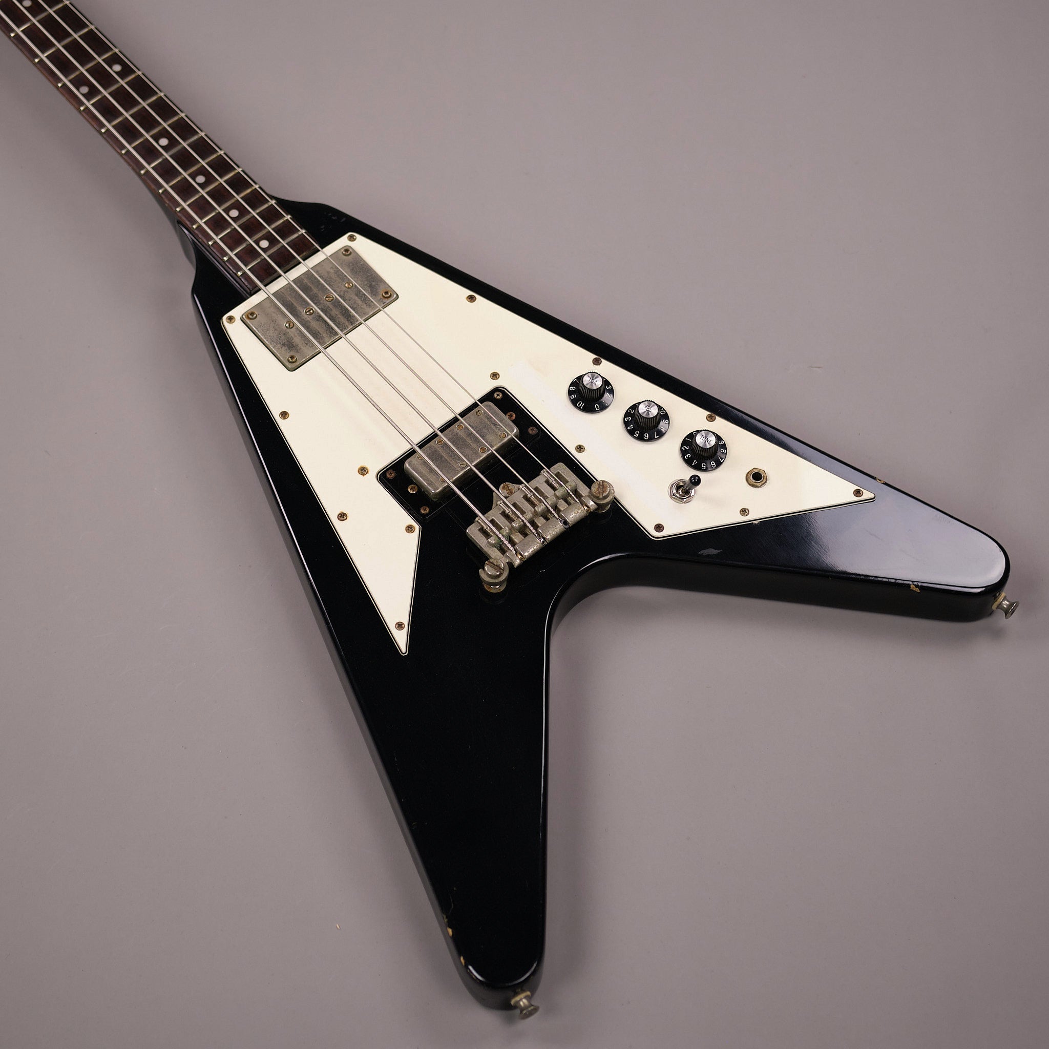 1978 Greco FVB-600 Flying V Bass (Japan, Black)