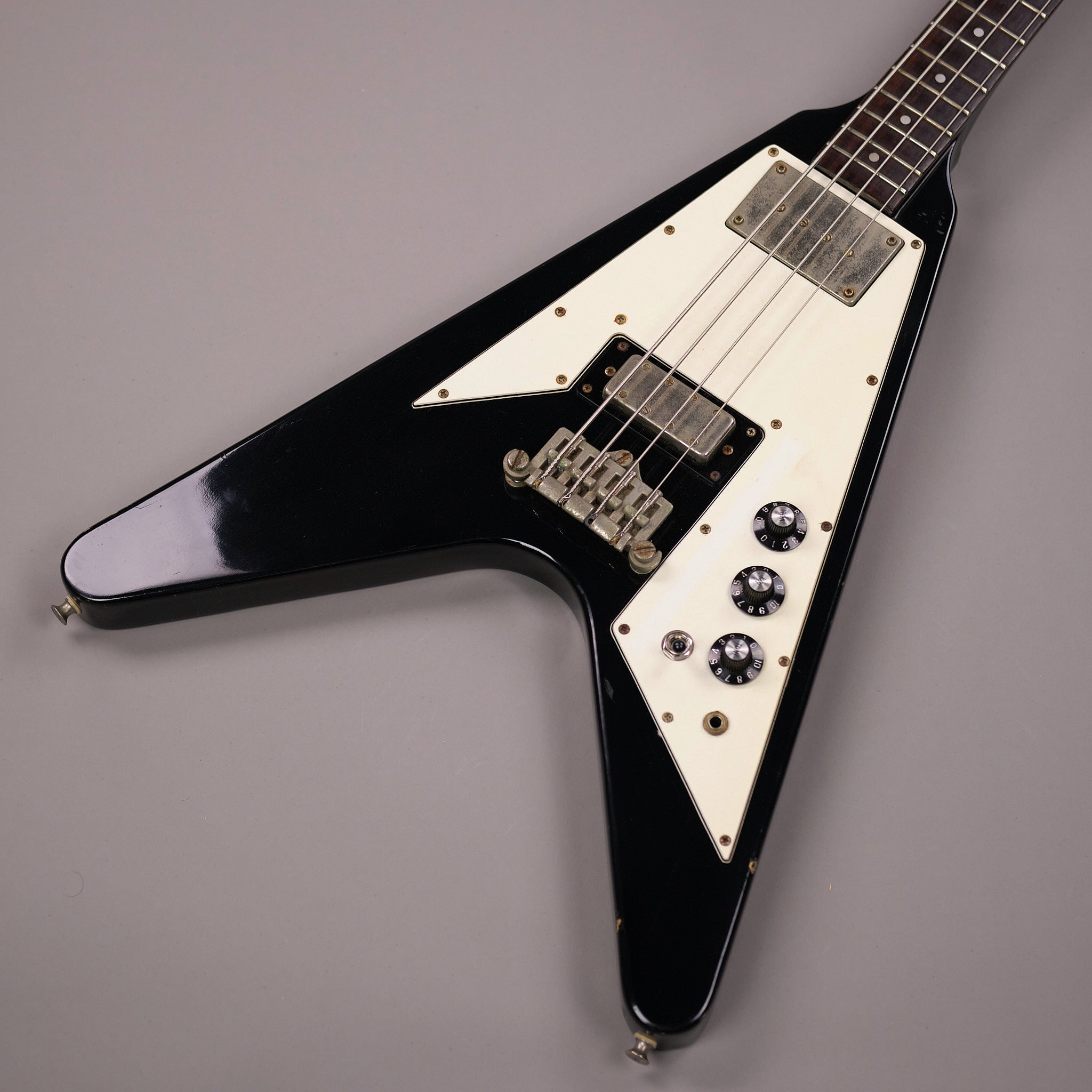 1978 Greco FVB-600 Flying V Bass (Japan, Black)