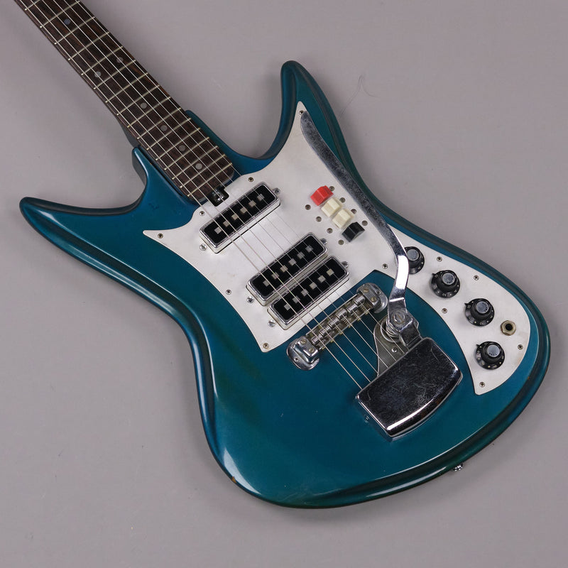 c1960s Teisco K3-L Sharkfin (Japan, Blue)