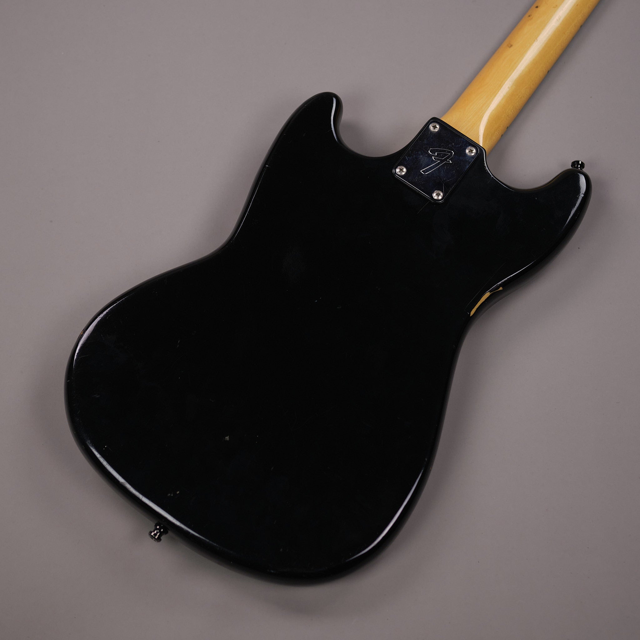 1978 Fender Musicmaster Bass (USA, Black, Fender HSC)