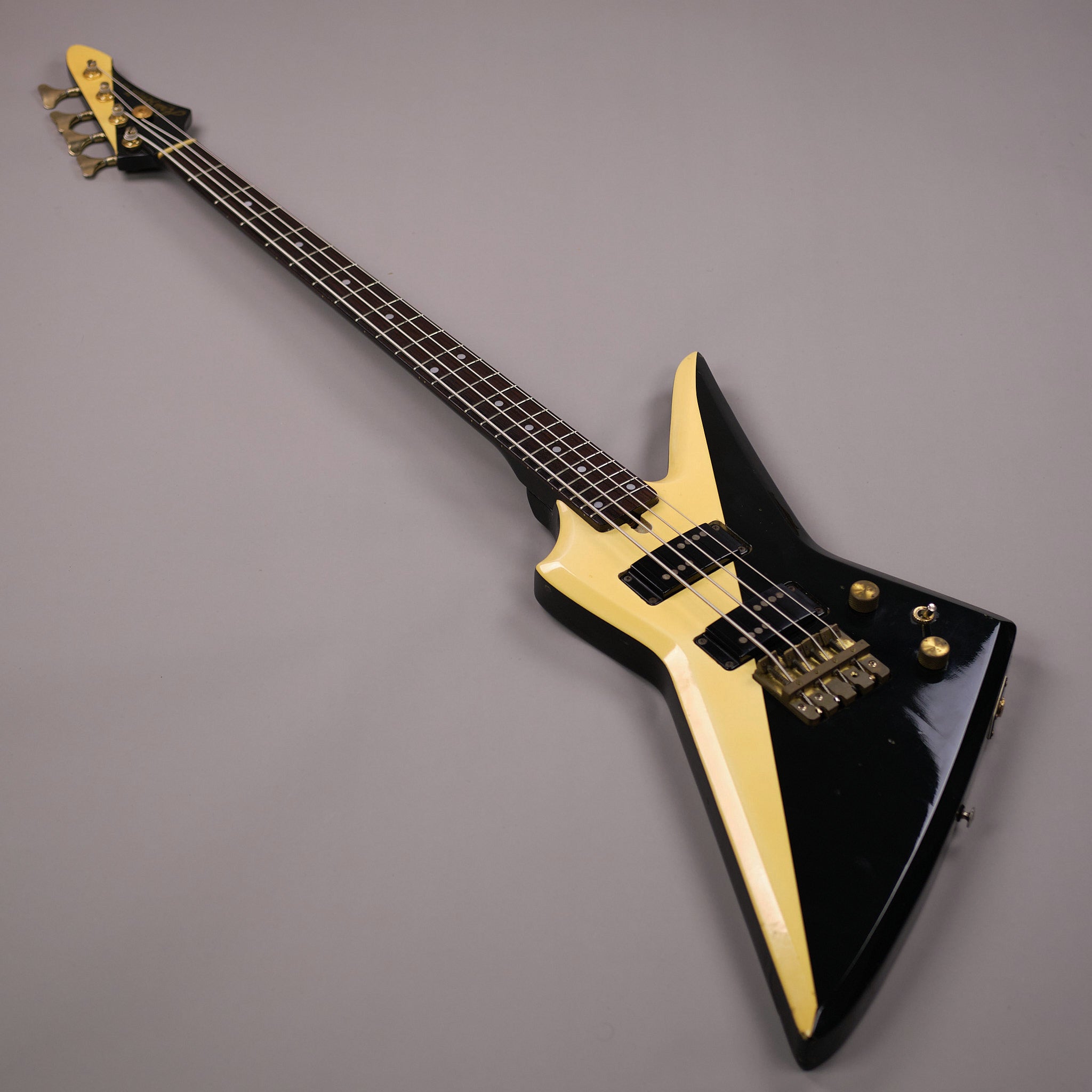 1984 Aria Pro II ZZB Custom Bass (Japan, Black & White)