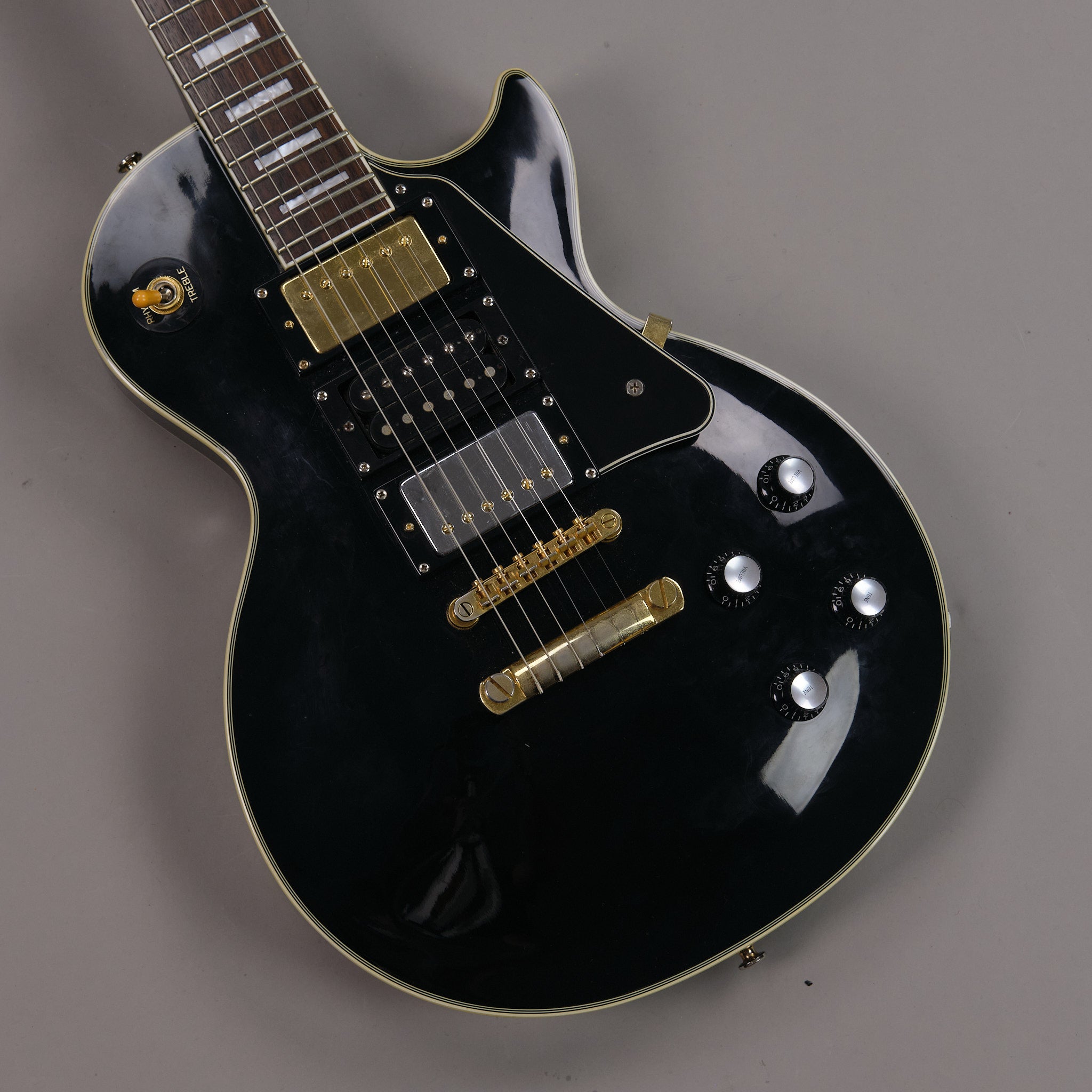 2005 Epiphone Les Paul Custom (Korea, 3 Pickup, Black)