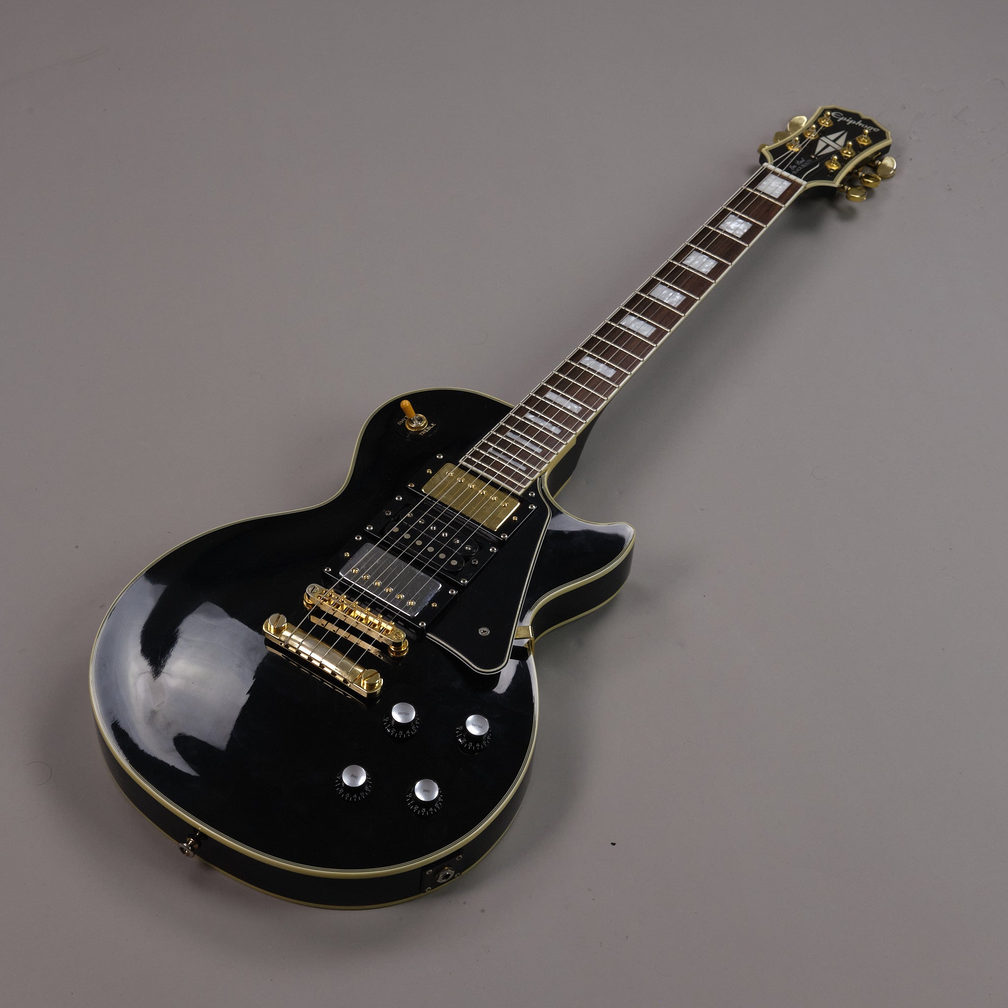 2005 Epiphone Les Paul Custom (Korea, 3 Pickup, Black)