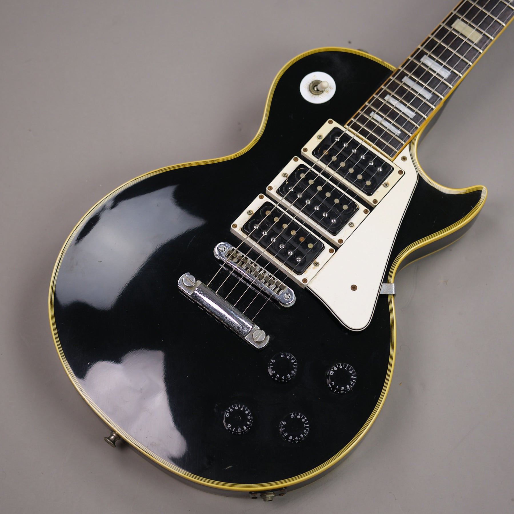 1978 Greco EG-600 Les Paul Custom (Japan, Black, HSC)