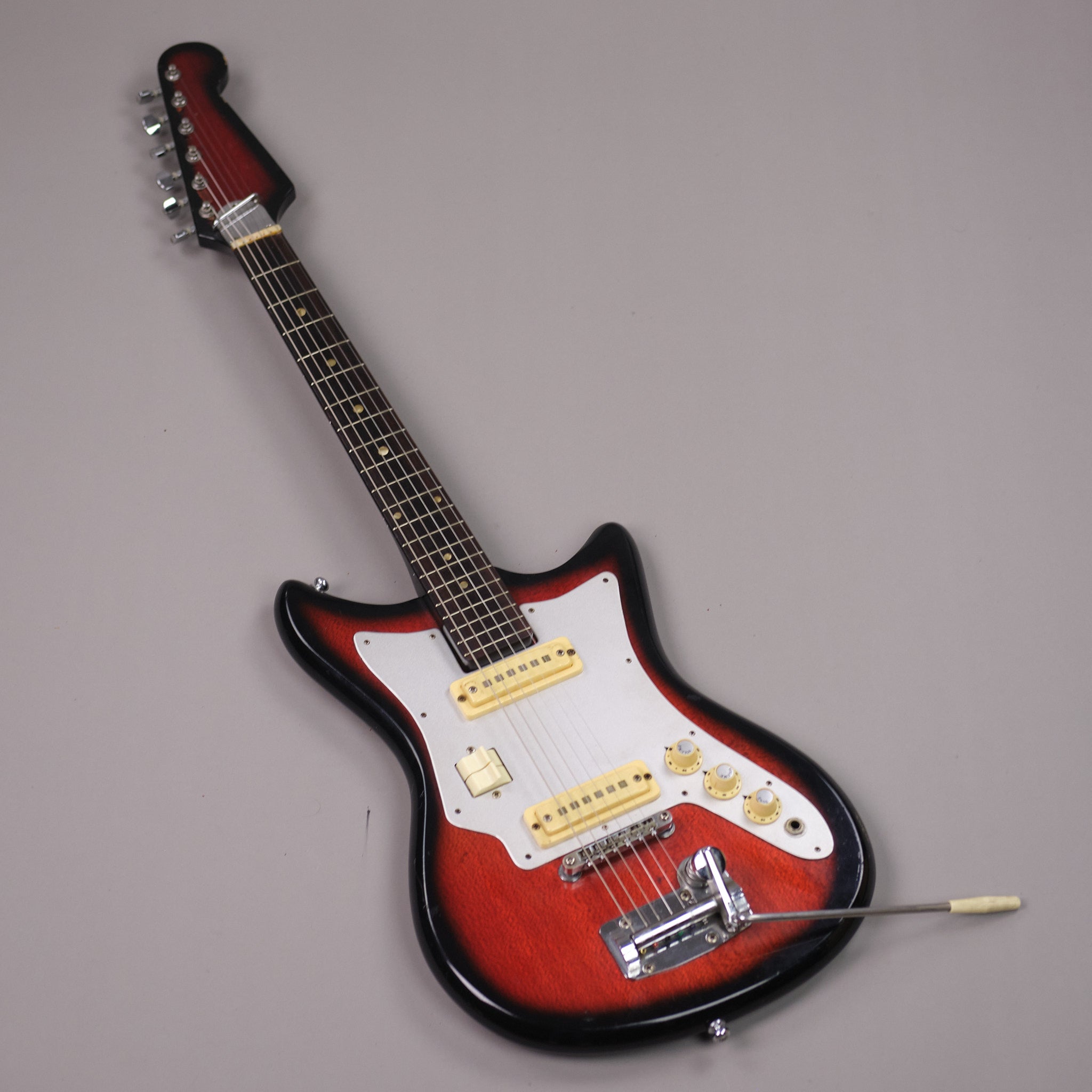 c1960s Teisco Electric Guitar (Japan, Cherry Sunburst)