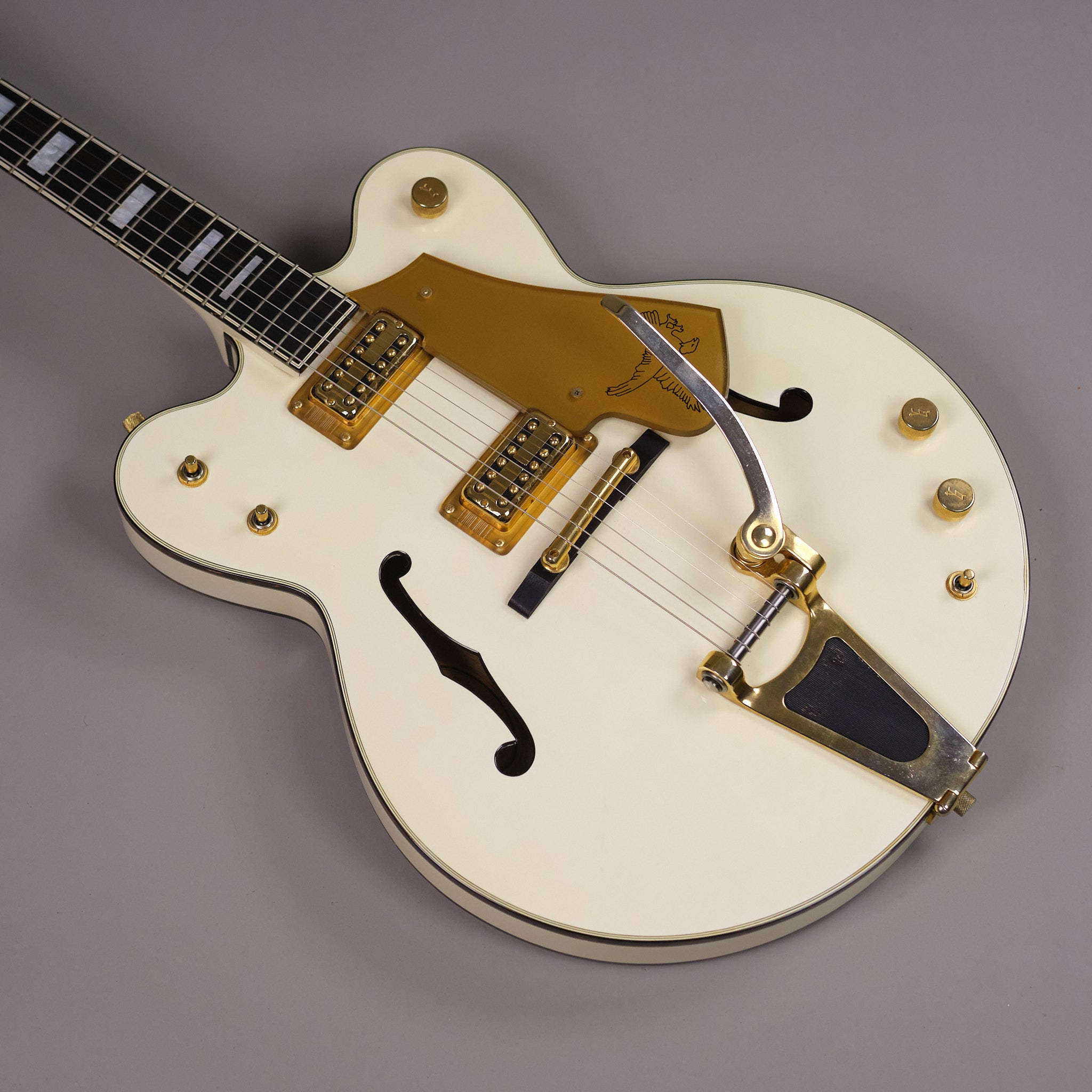 1987 Greco WF-140 Super Real 'Gretsch White Falcon' Copy (Japan, White)