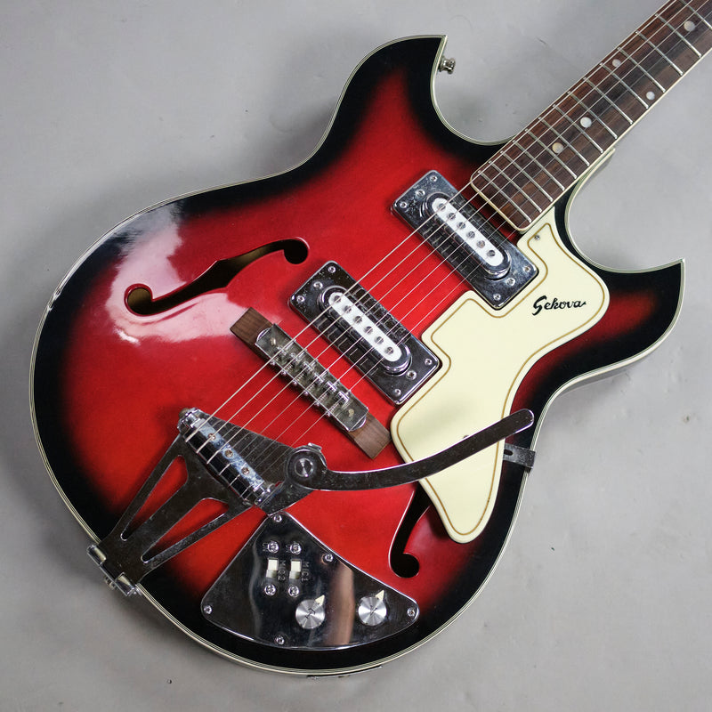 c1960 Sekova Semi Hollowbody (Japan, Redburst)