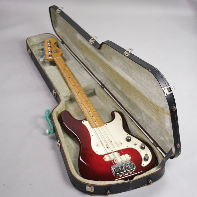 c1983 Fender Precision Elite 2 (USA, Red Burst, HSC)