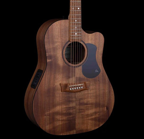 Pratley Blackwood BWBW Dreadnought (Solid Blackwood, Cutaway, Pickup)