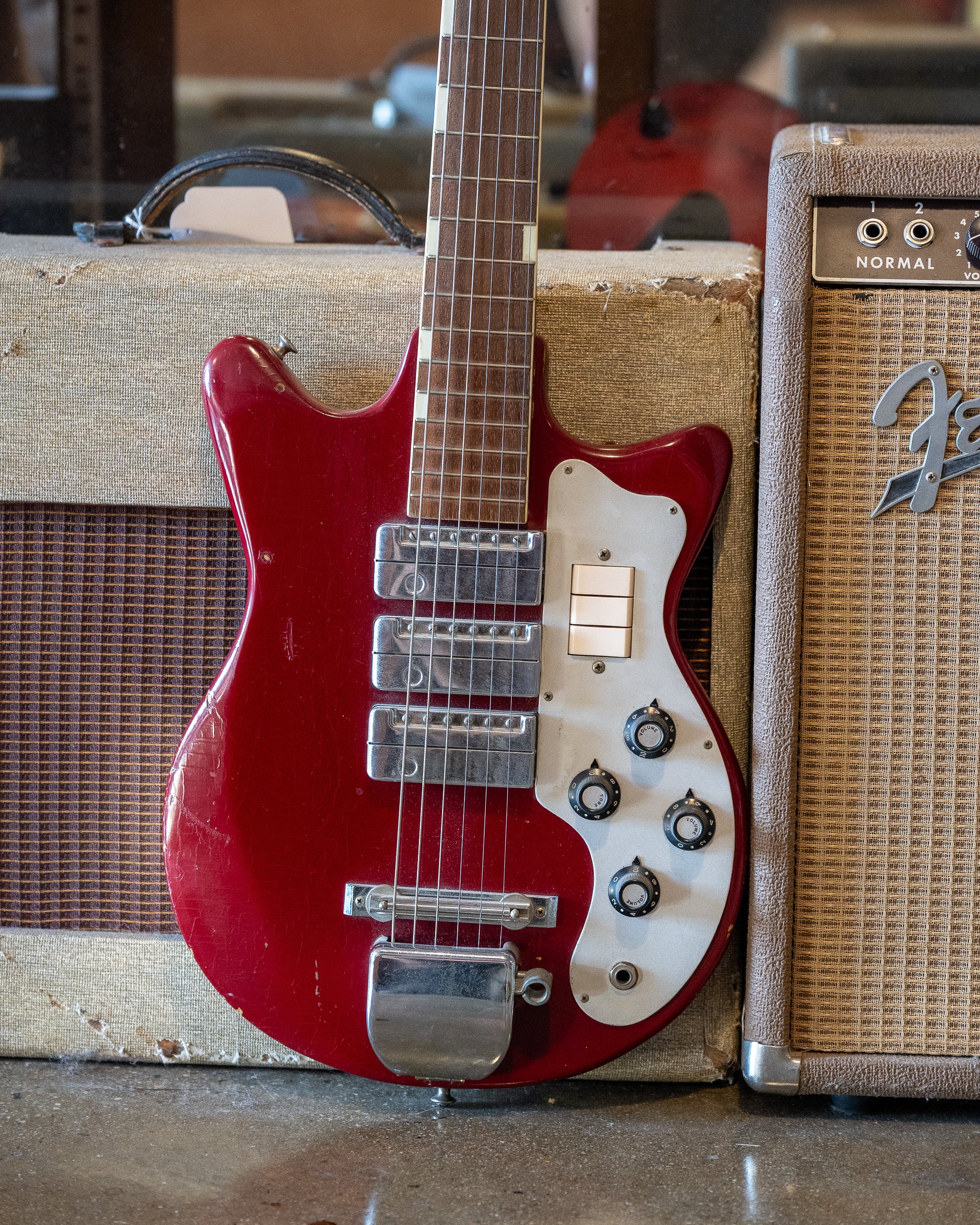 c1960s ColTone 'Teisco' MJ3L (Japan, Red)