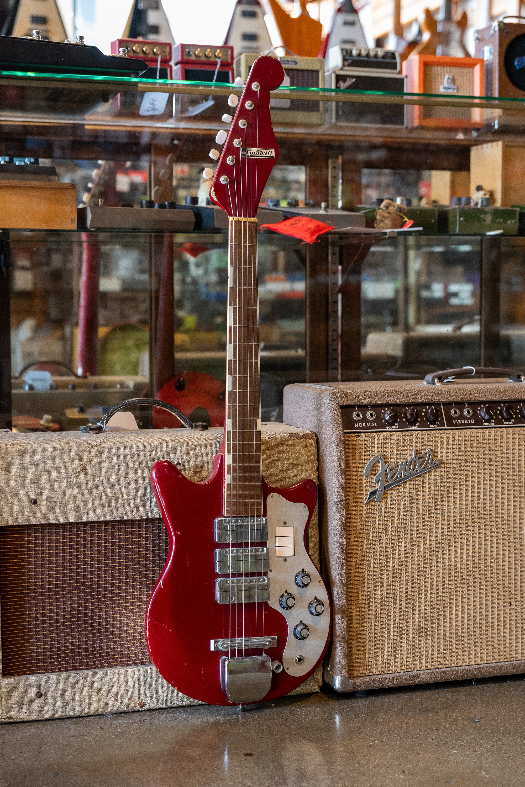 c1960s ColTone 'Teisco' MJ3L (Japan, Red)