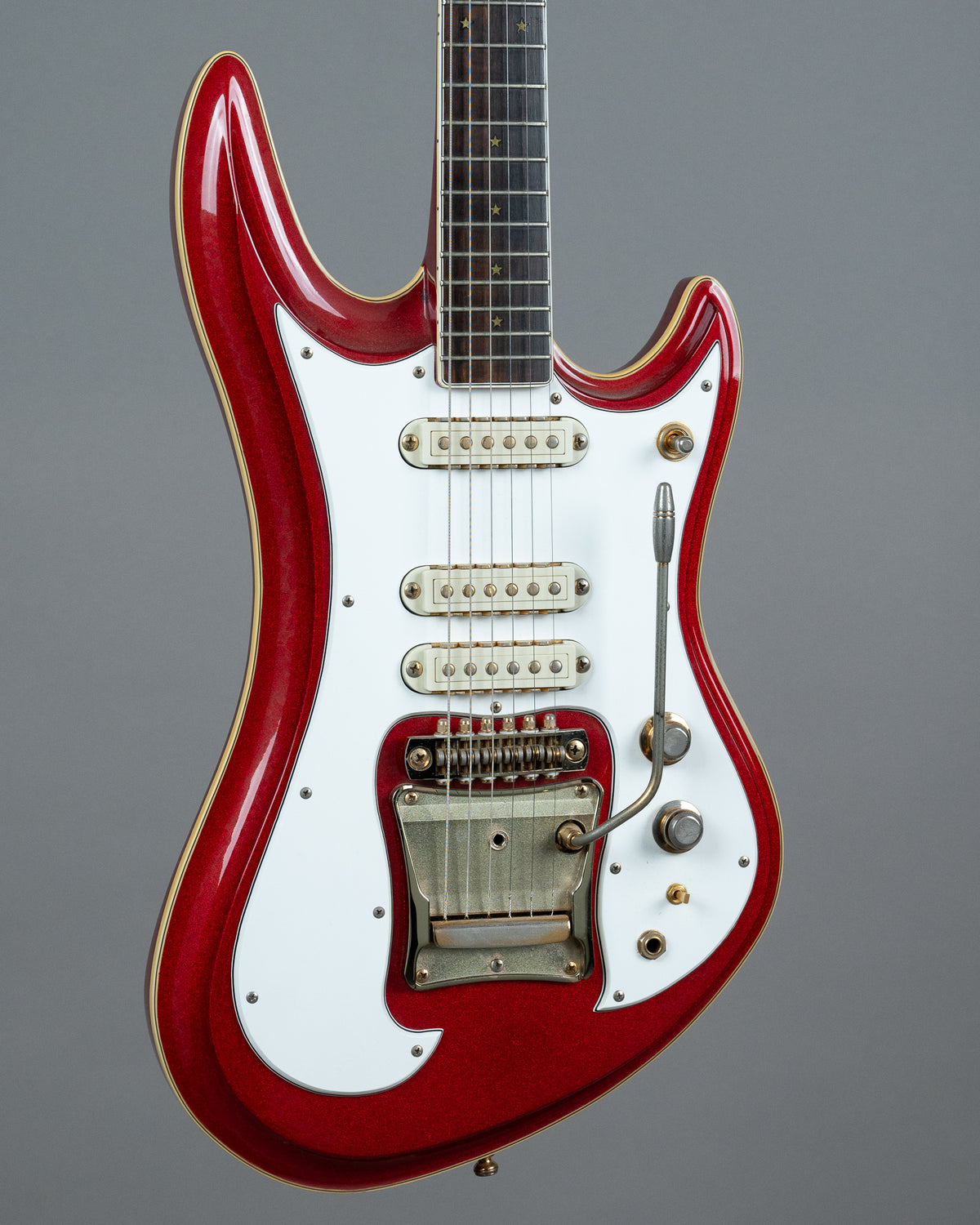 c1980s Guyatone LG-1200 Sharp 5 (Japan,  Sparkle Red, OHSC)