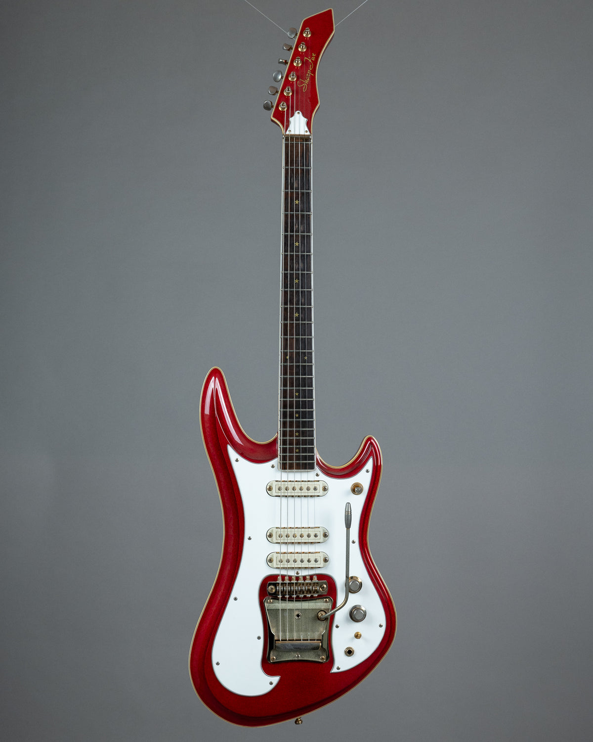c1980s Guyatone LG-1200 Sharp 5 (Japan,  Sparkle Red, OHSC)