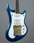 c1970s Guyatone LG-350T Custom  'Sharp 5'  (Japan, Transluscent Blue, OHSC)