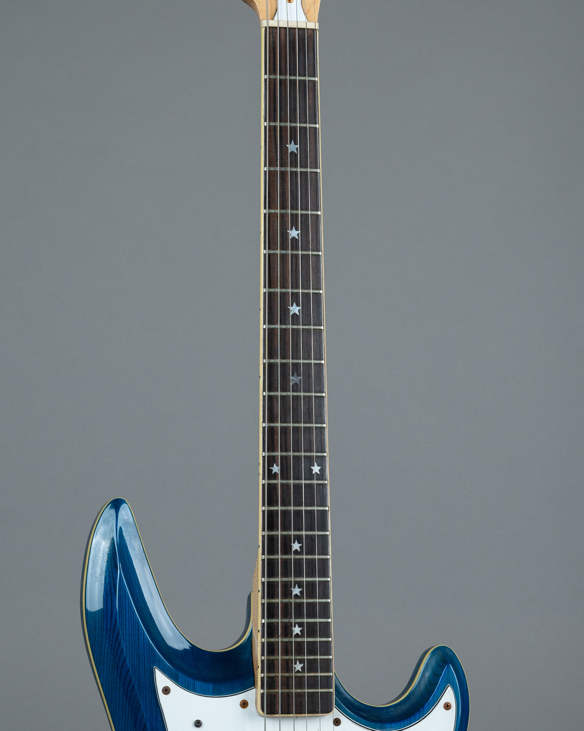 c1970s Guyatone LG-350T Custom  'Sharp 5'  (Japan, Transluscent Blue, OHSC)