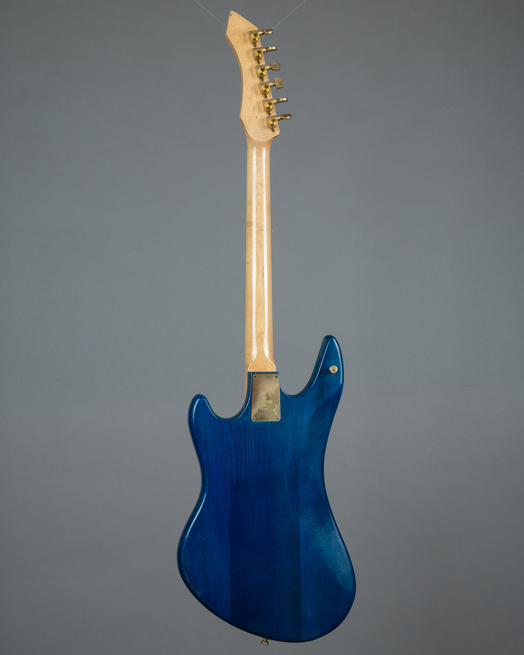 c1970s Guyatone LG-350T Custom  'Sharp 5'  (Japan, Transluscent Blue, OHSC)