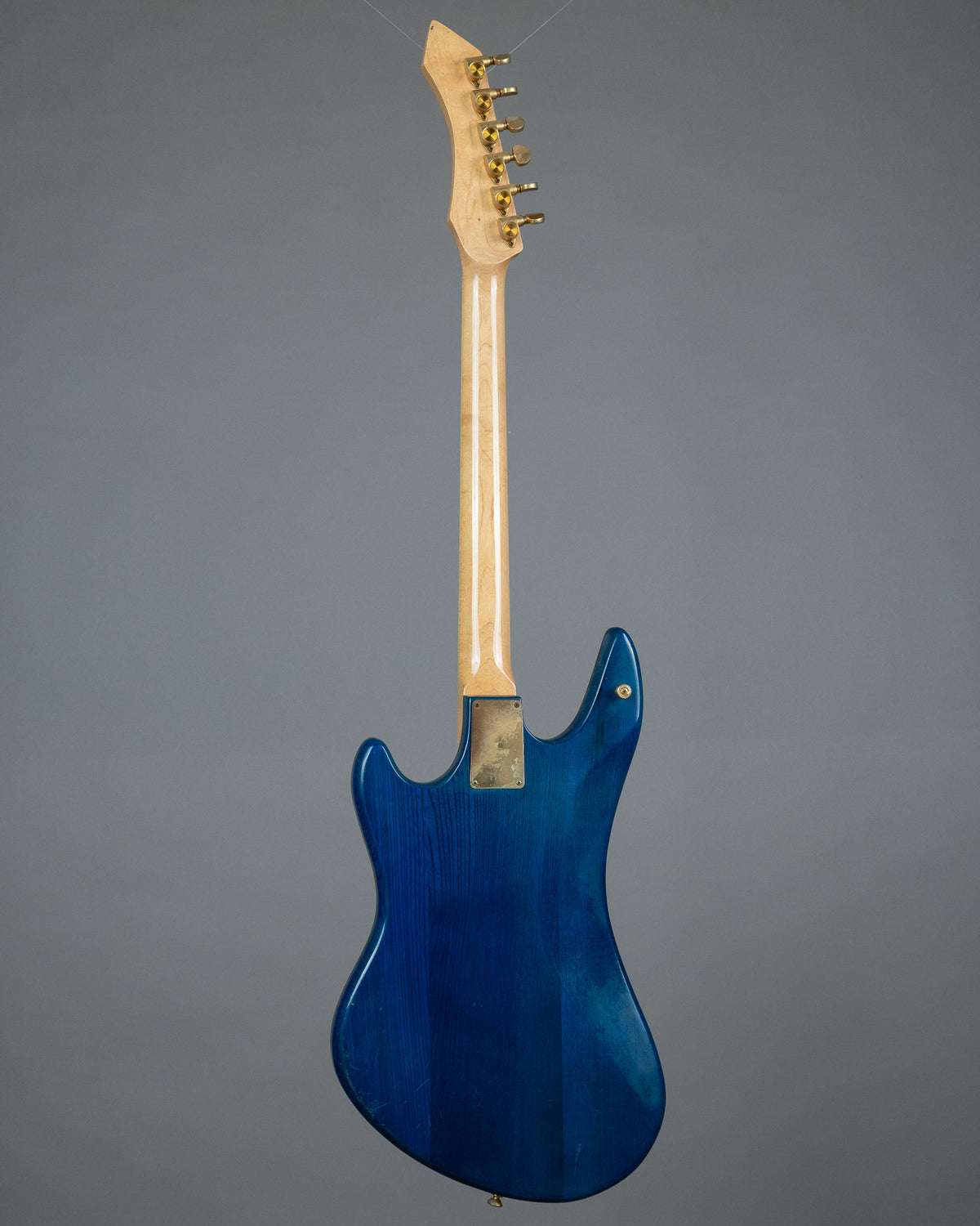 c1970s Guyatone LG-350T Custom  'Sharp 5'  (Japan, Transluscent Blue, OHSC)