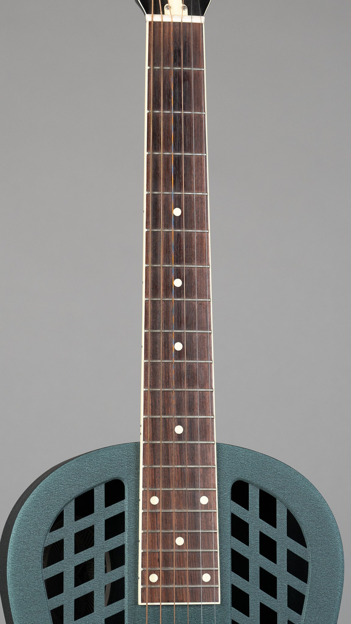 c1998 National Reso-Phonic Polychrome Tricone Resonator (USA, Forest Green Powdercoat, HSC)
