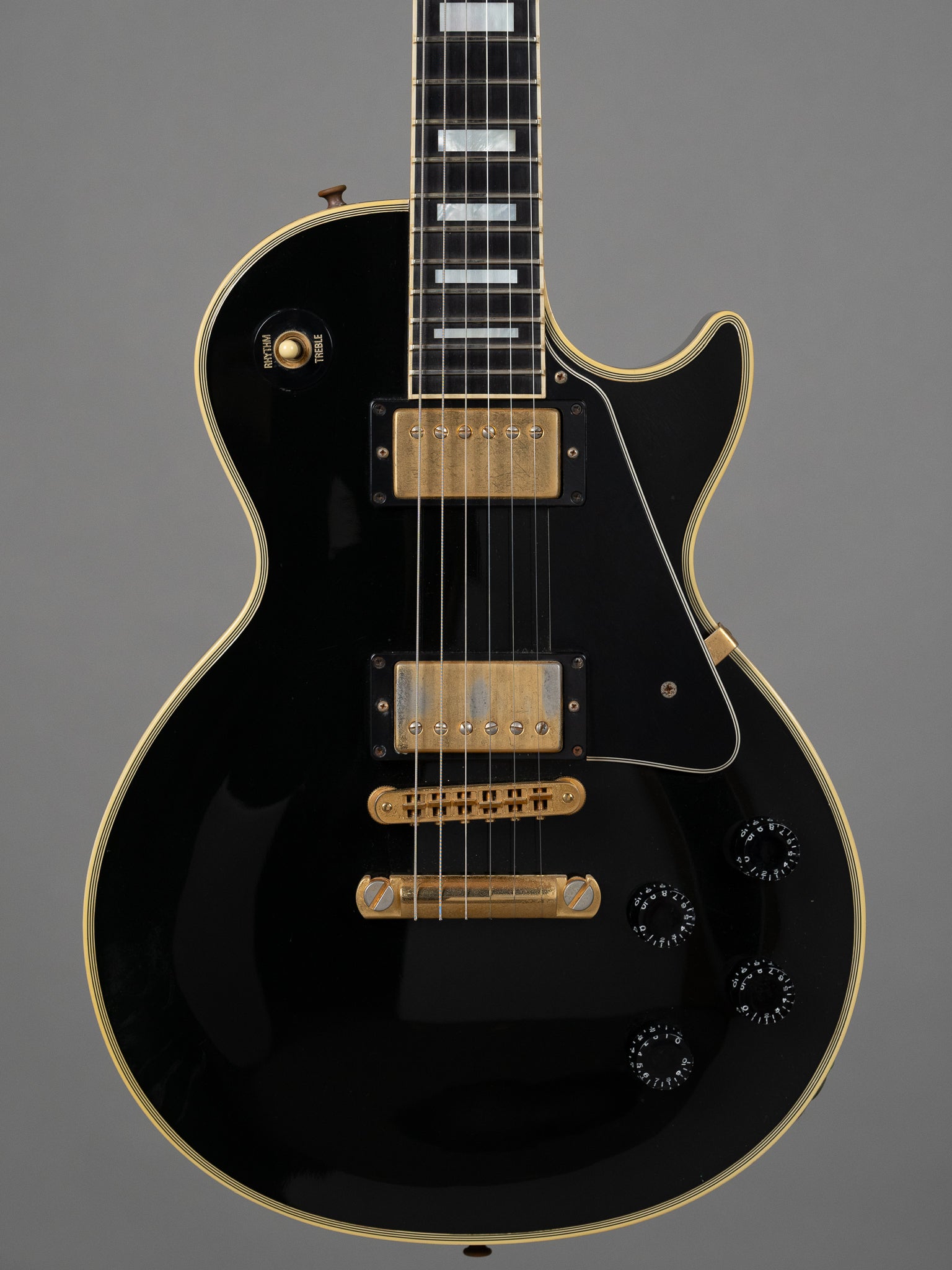 1995 Gibson Les Paul Custom USA, Black, OHSC)