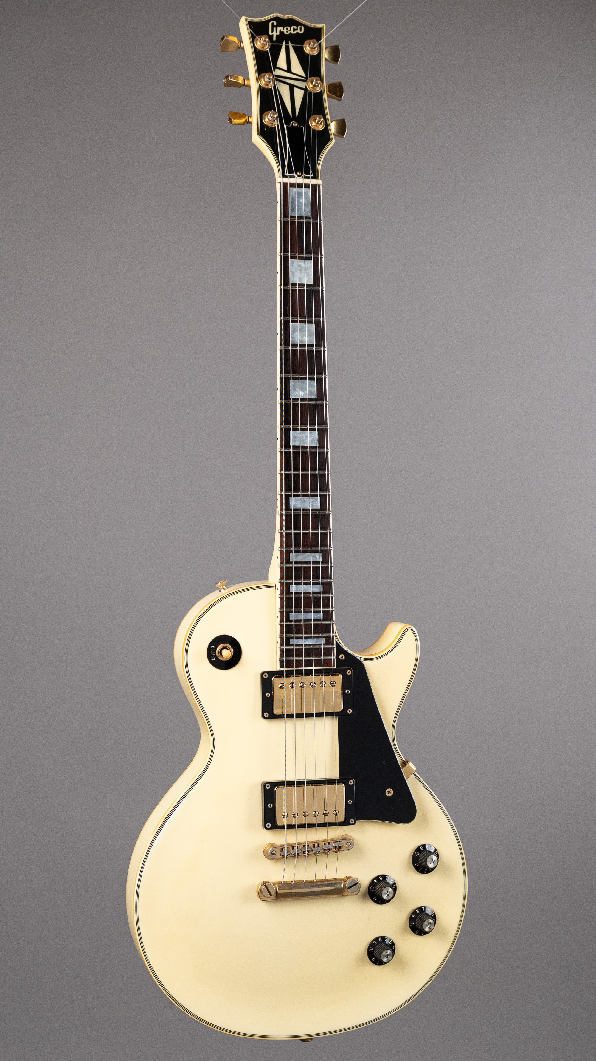 や*う様 Greco Les Paul Custom Greco Les Paul Custom Black Phill Collen Electric Guitar Kahler