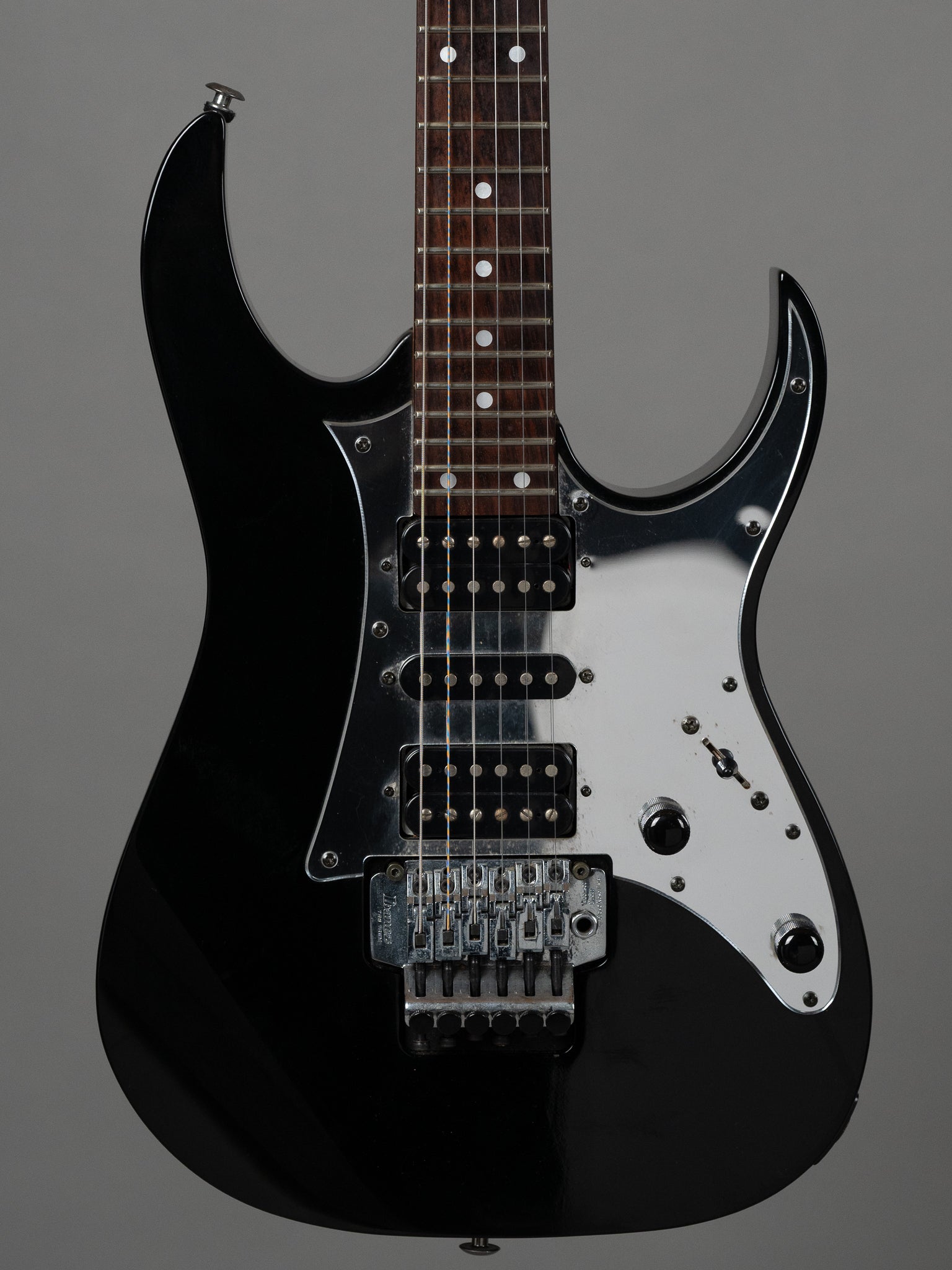 c1999 Ibanez RG450-AH (Japan, Ash Body, Mirrorguard, Black)