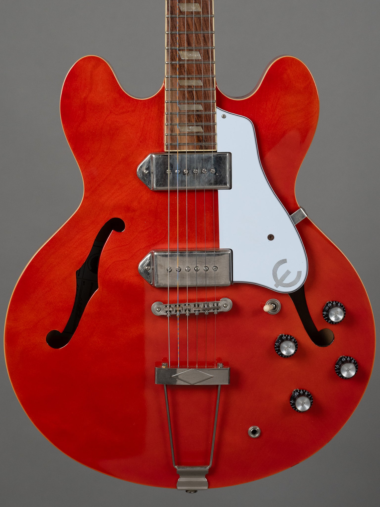 c2020s Epiphone E-230TD Casino (China, Worn Sunset Orange)