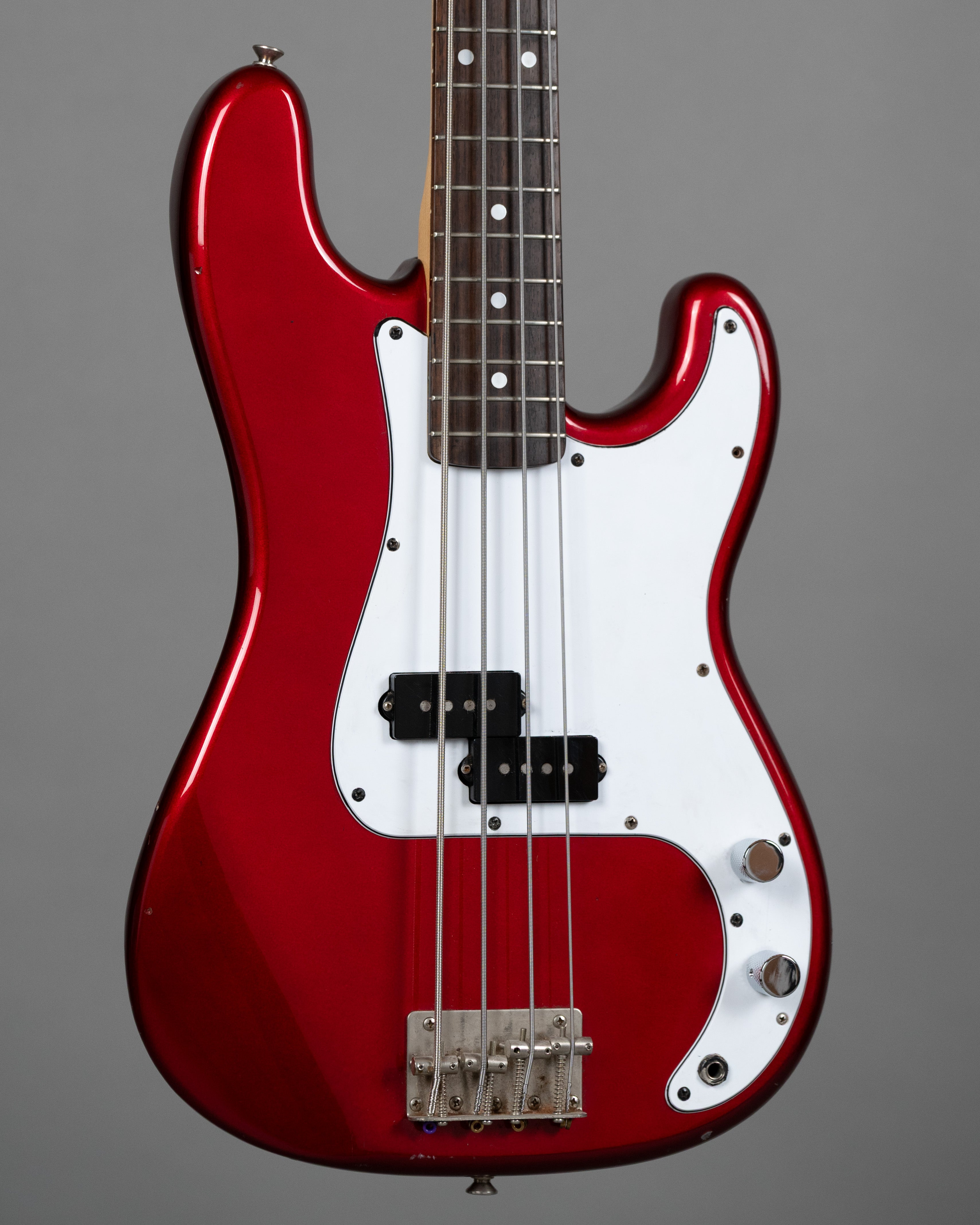 1981 Greco Super Sound 32" Scale P Bass (Japan, Candy Apple Red)