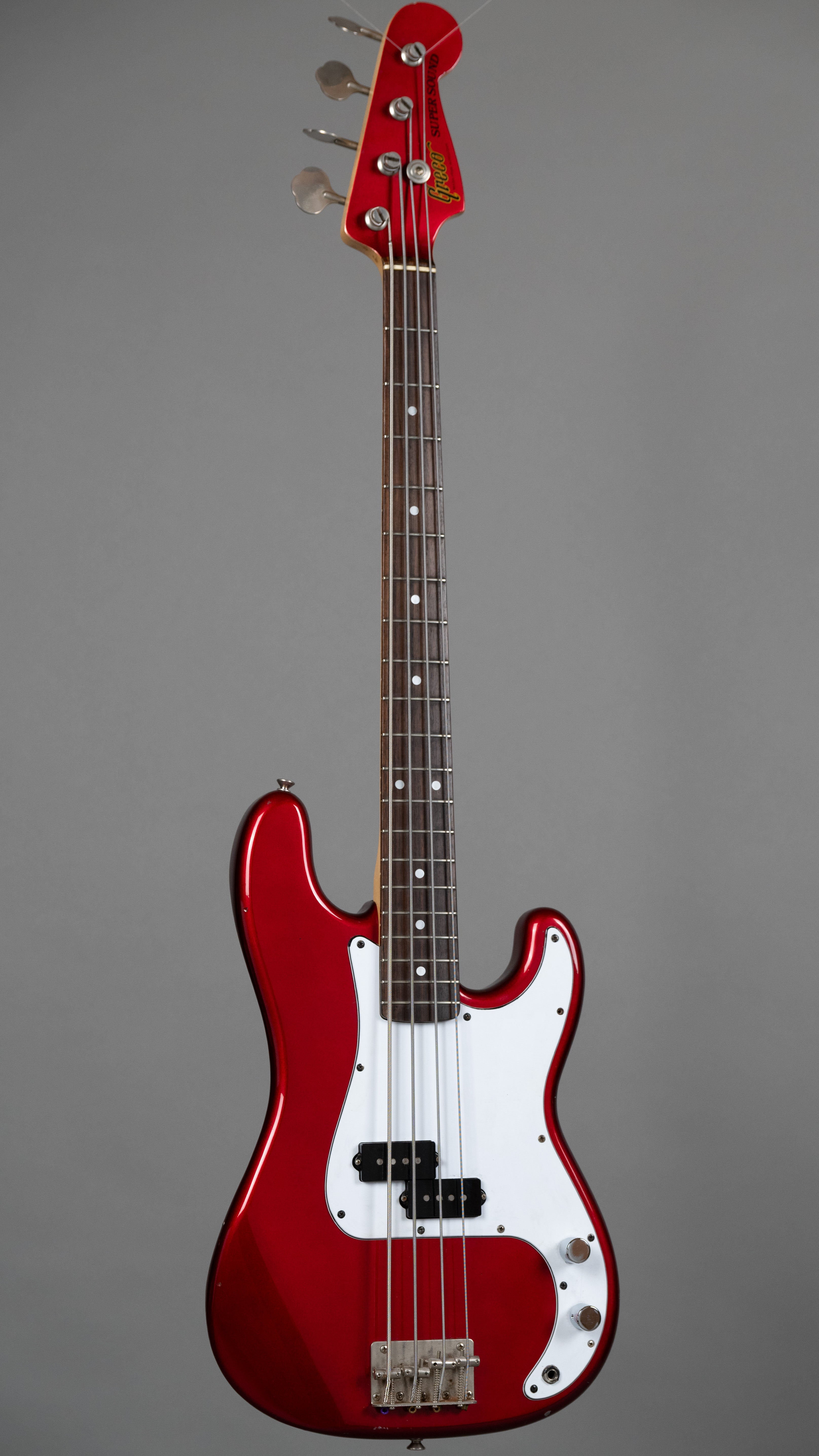 1981 Greco Super Sound 32" Scale P Bass (Japan, Candy Apple Red)