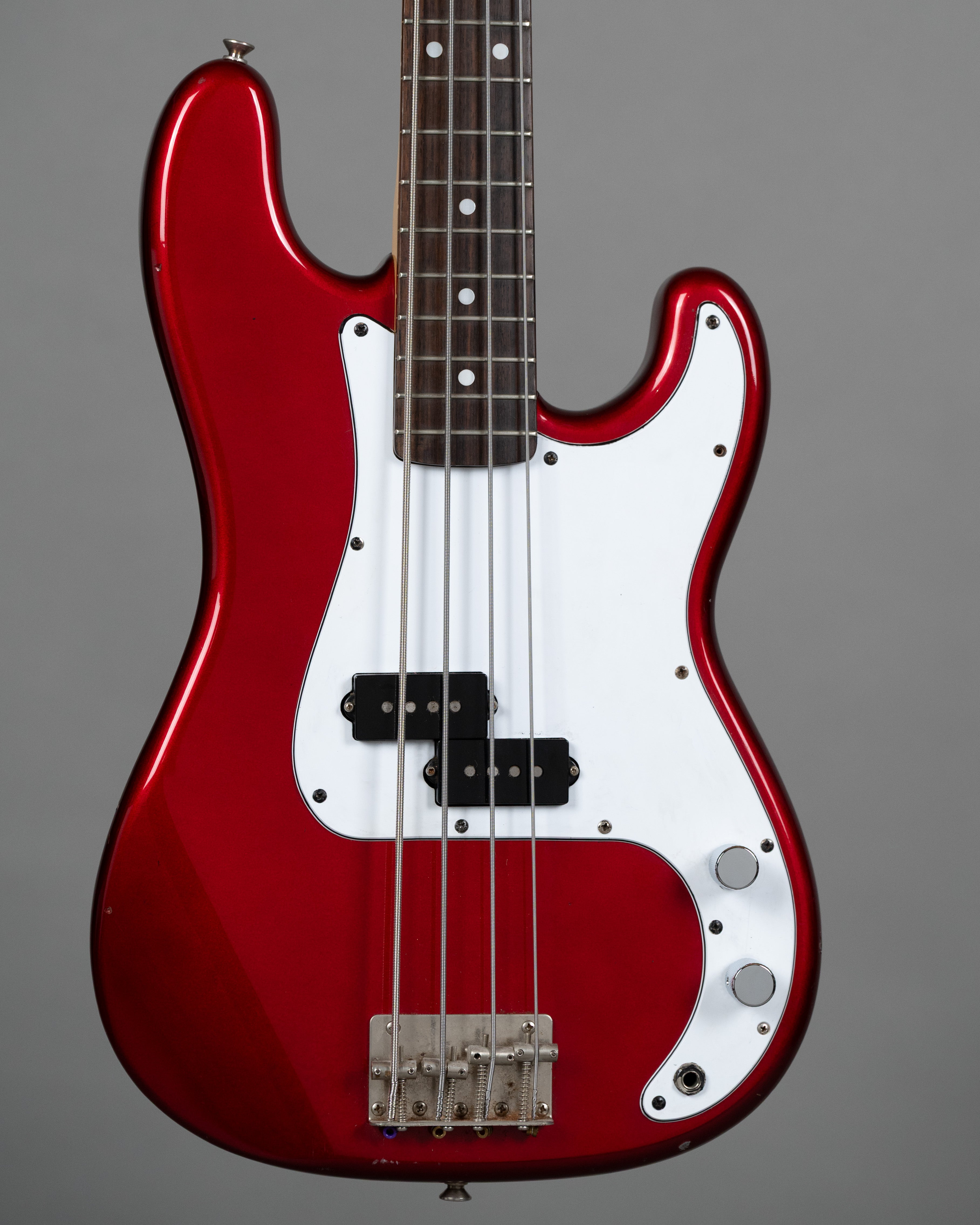 1981 Greco Super Sound 32" Scale P Bass (Japan, Candy Apple Red)
