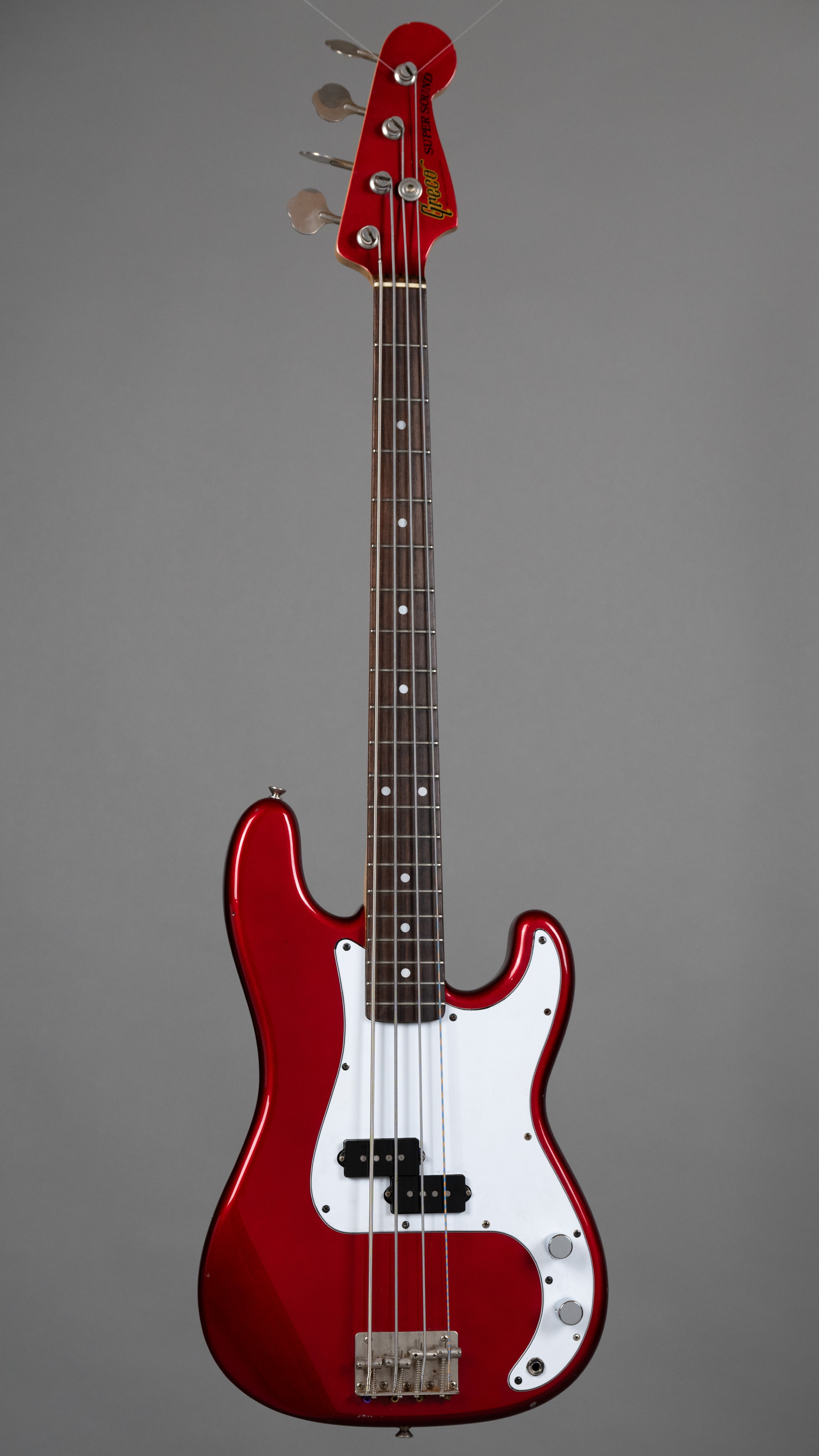 1981 Greco Super Sound 32" Scale P Bass (Japan, Candy Apple Red)
