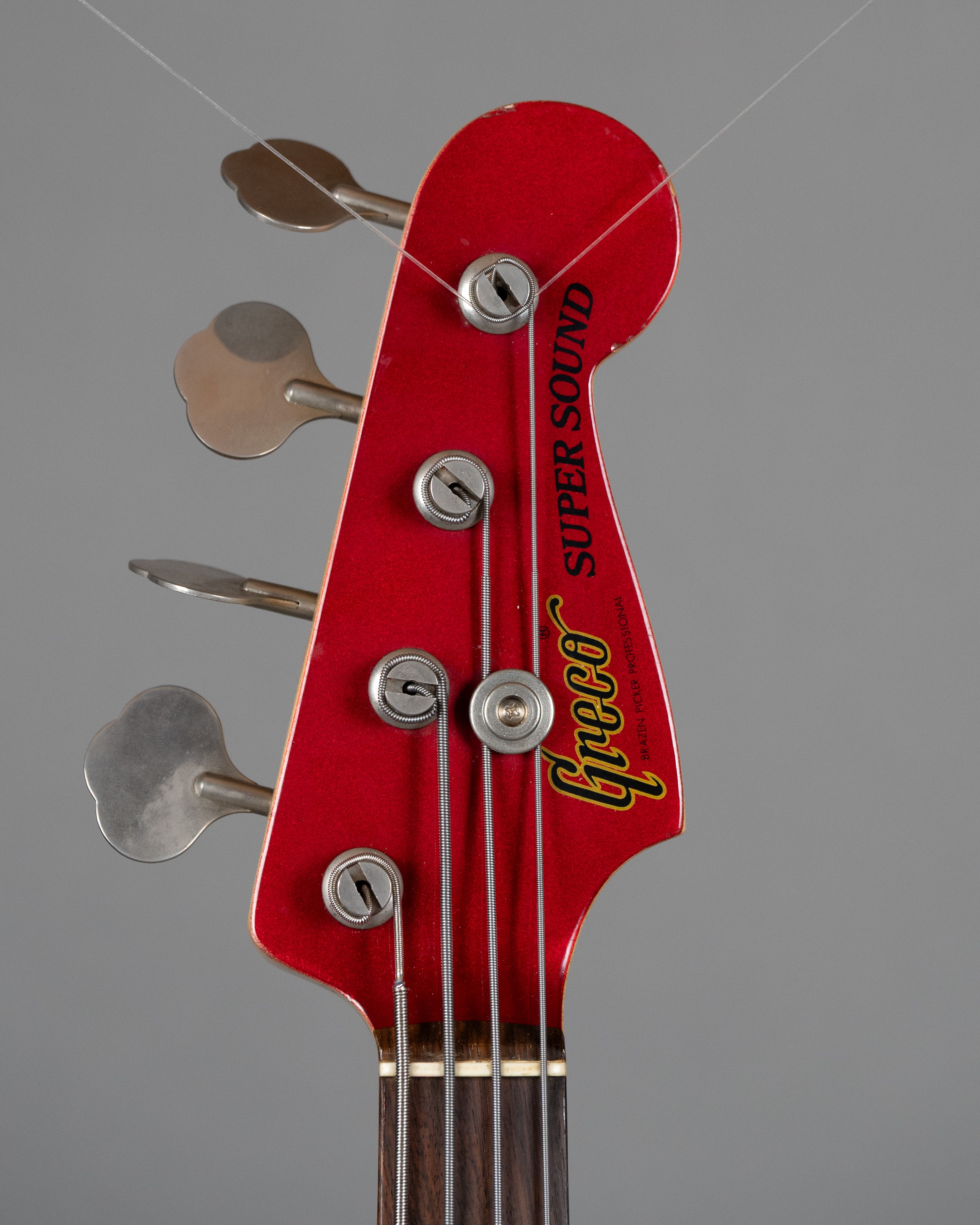 1981 Greco Super Sound 32" Scale P Bass (Japan, Candy Apple Red)