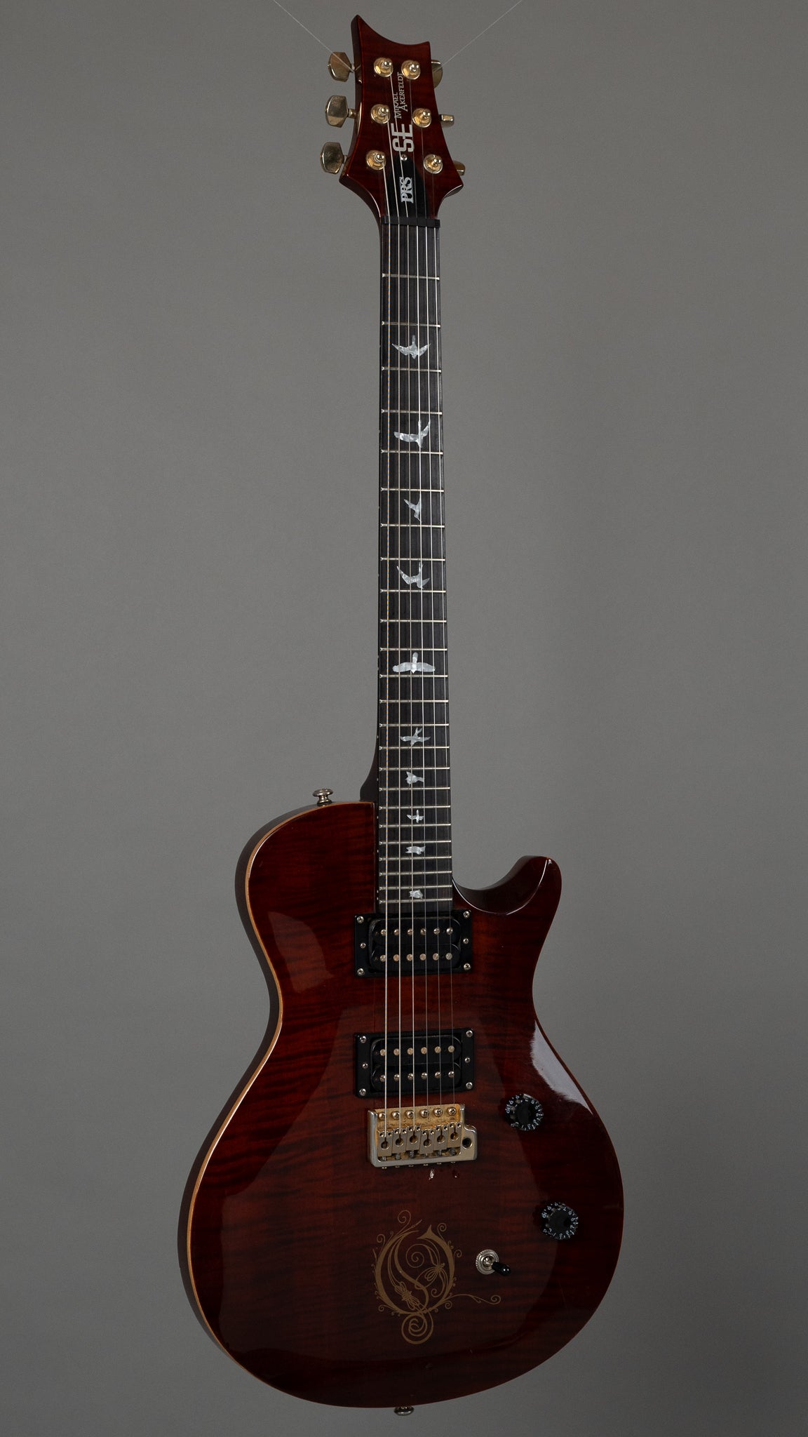 2010 PRS SE Mikael Akerfeldt Signature (Korea, Tortoise Shell Red)