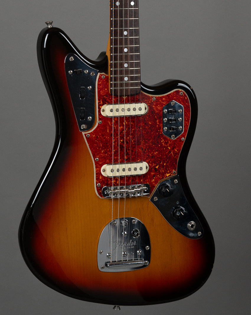 c1999 Fender JG66 Jaguar (Japan, Sunburst, SKB HSC)