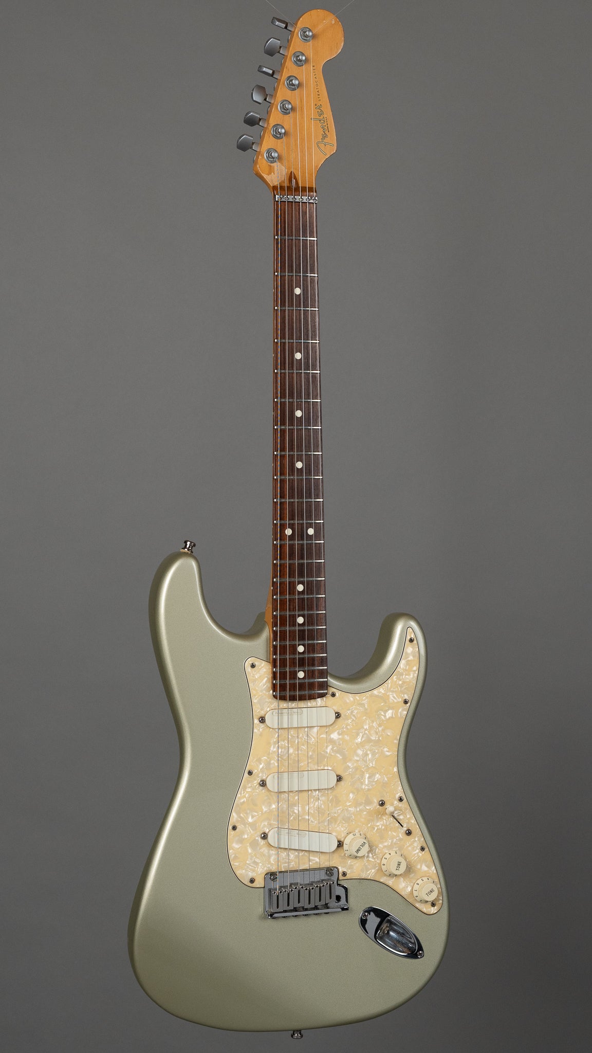 1997 Fender Strat Plus (USA, Inca Silver, OHSC)
