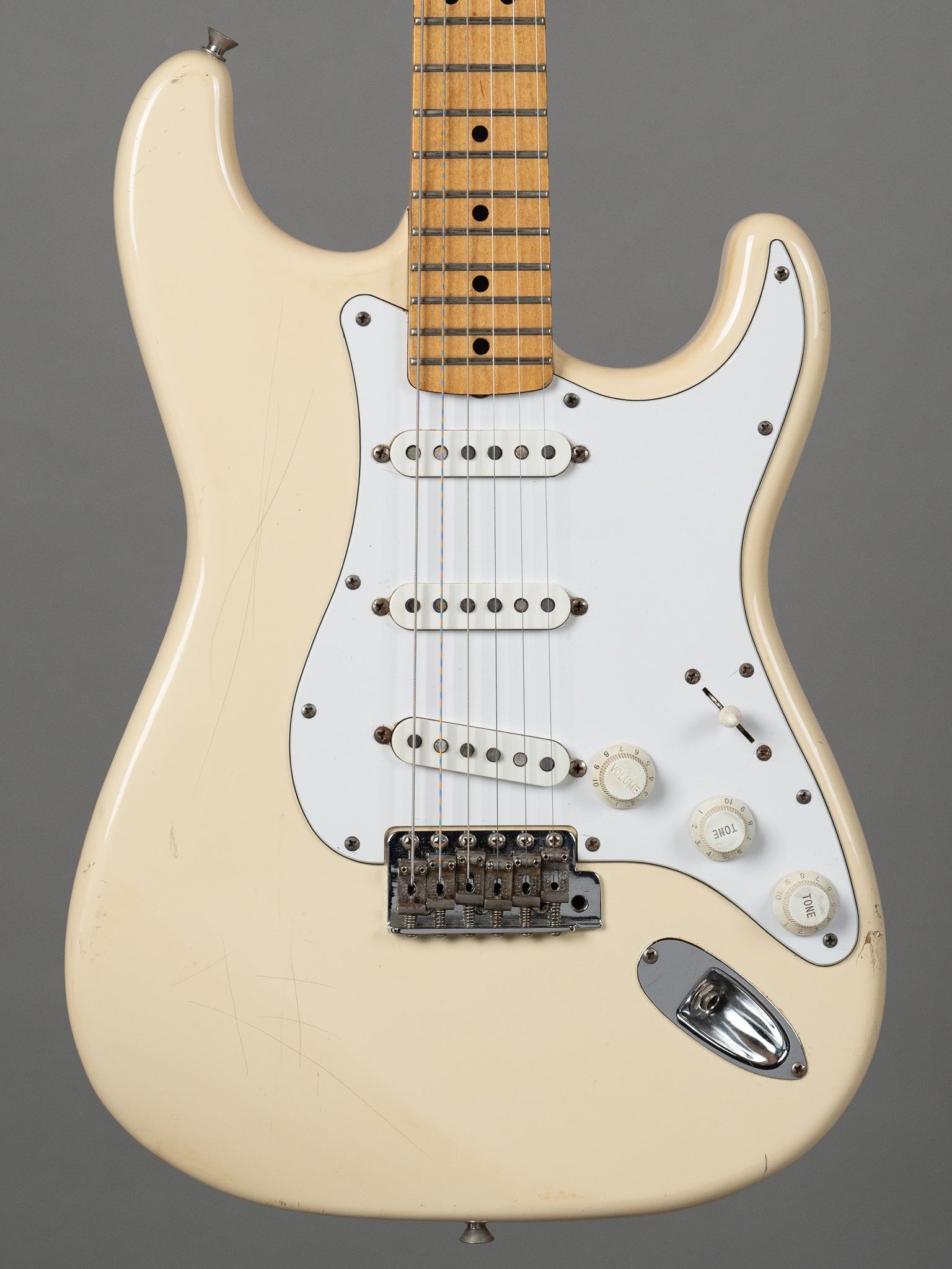 2004 Fender Stratocaster (Japan, Vintage White, Reverse Headstock)